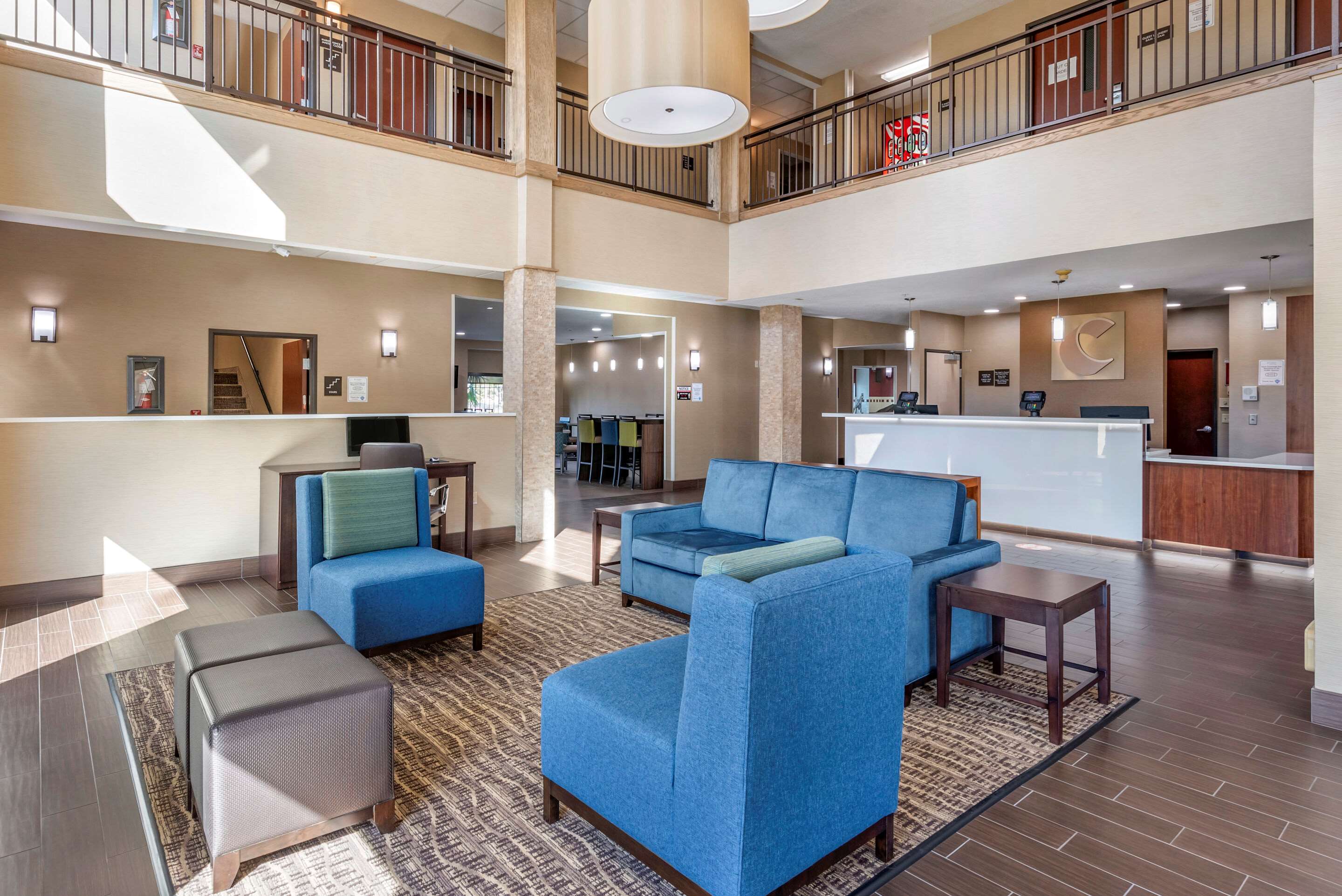 Spacious lobby with sitting area | Comfort Inn Portland