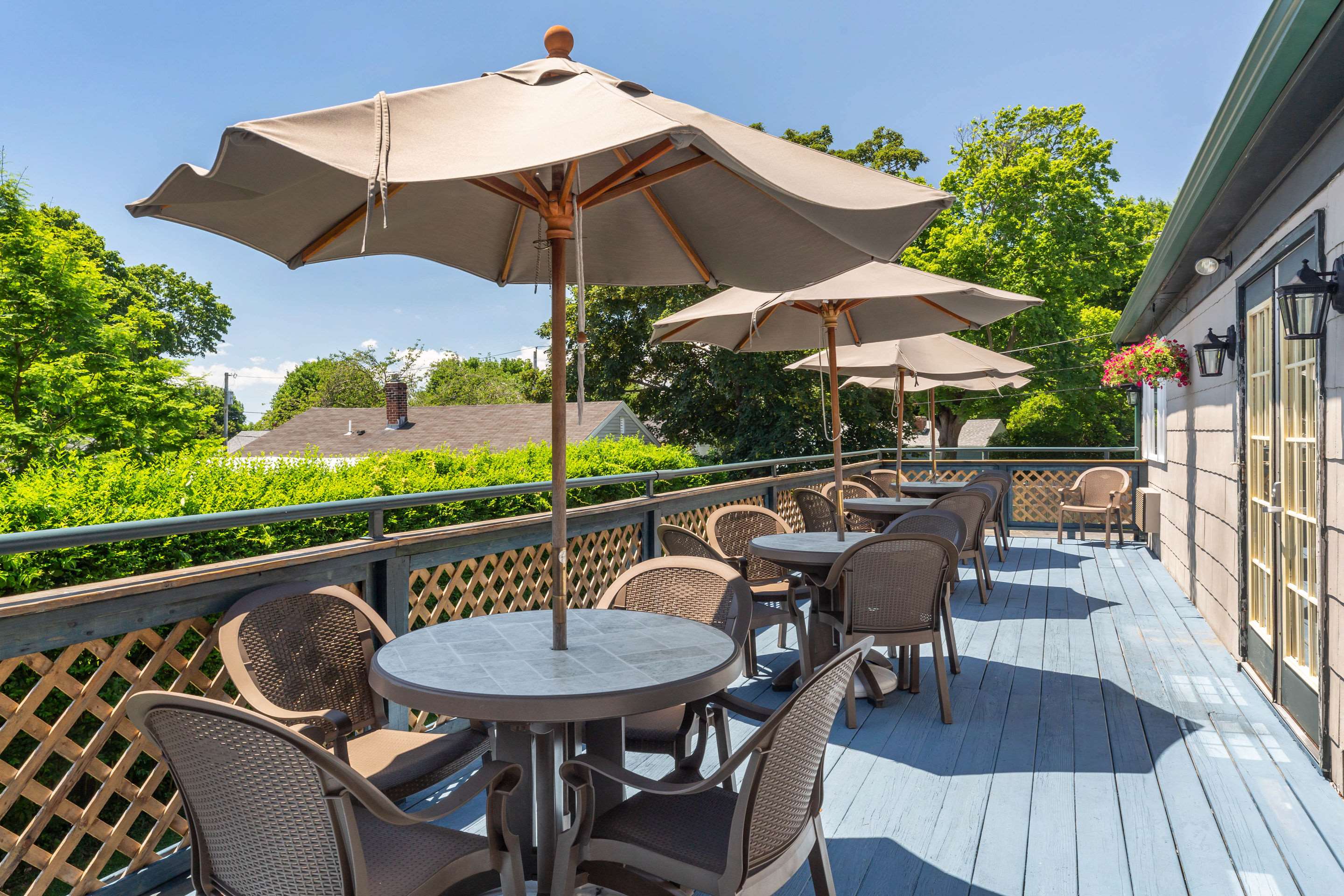 Hotel patio