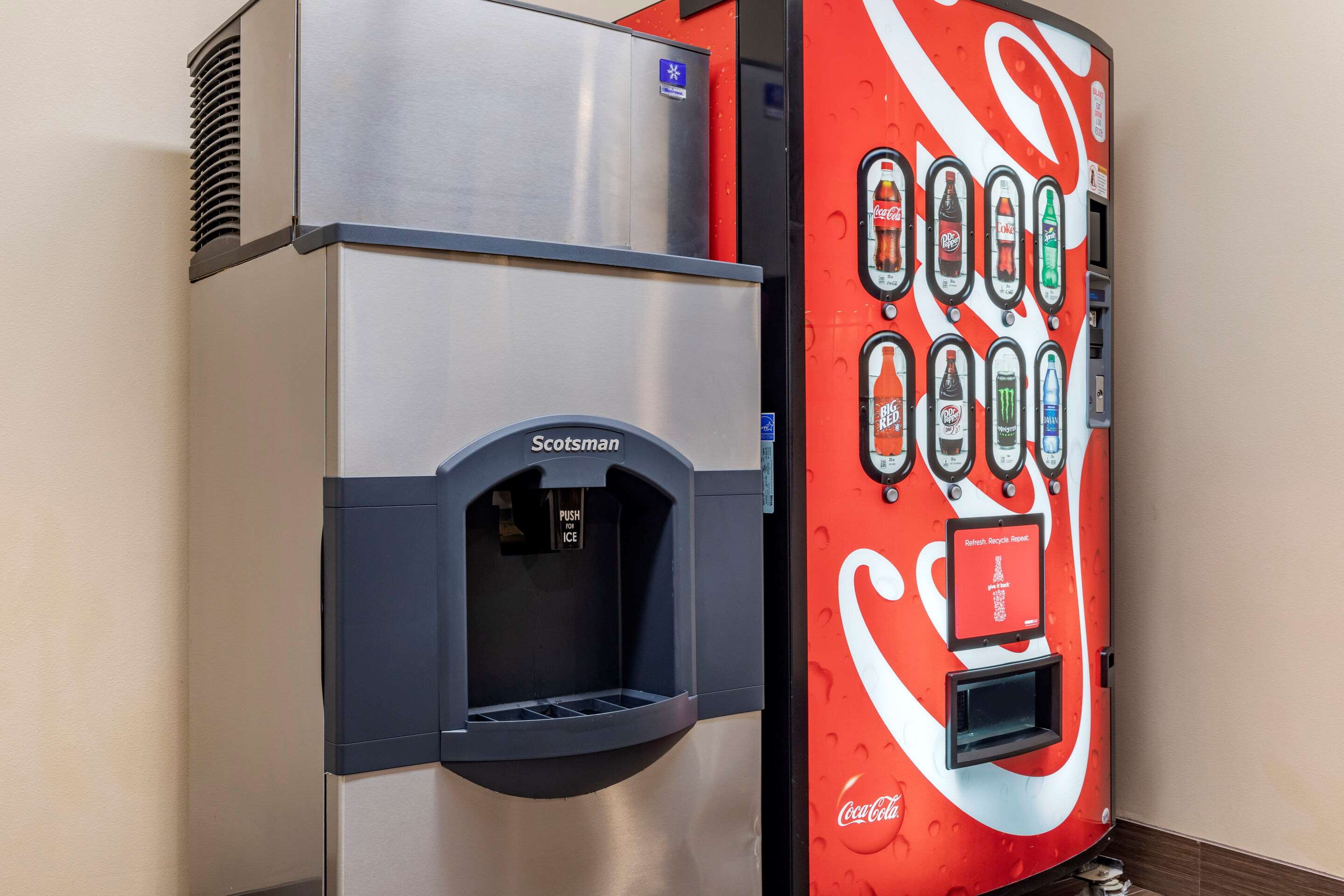 Hotel vending area