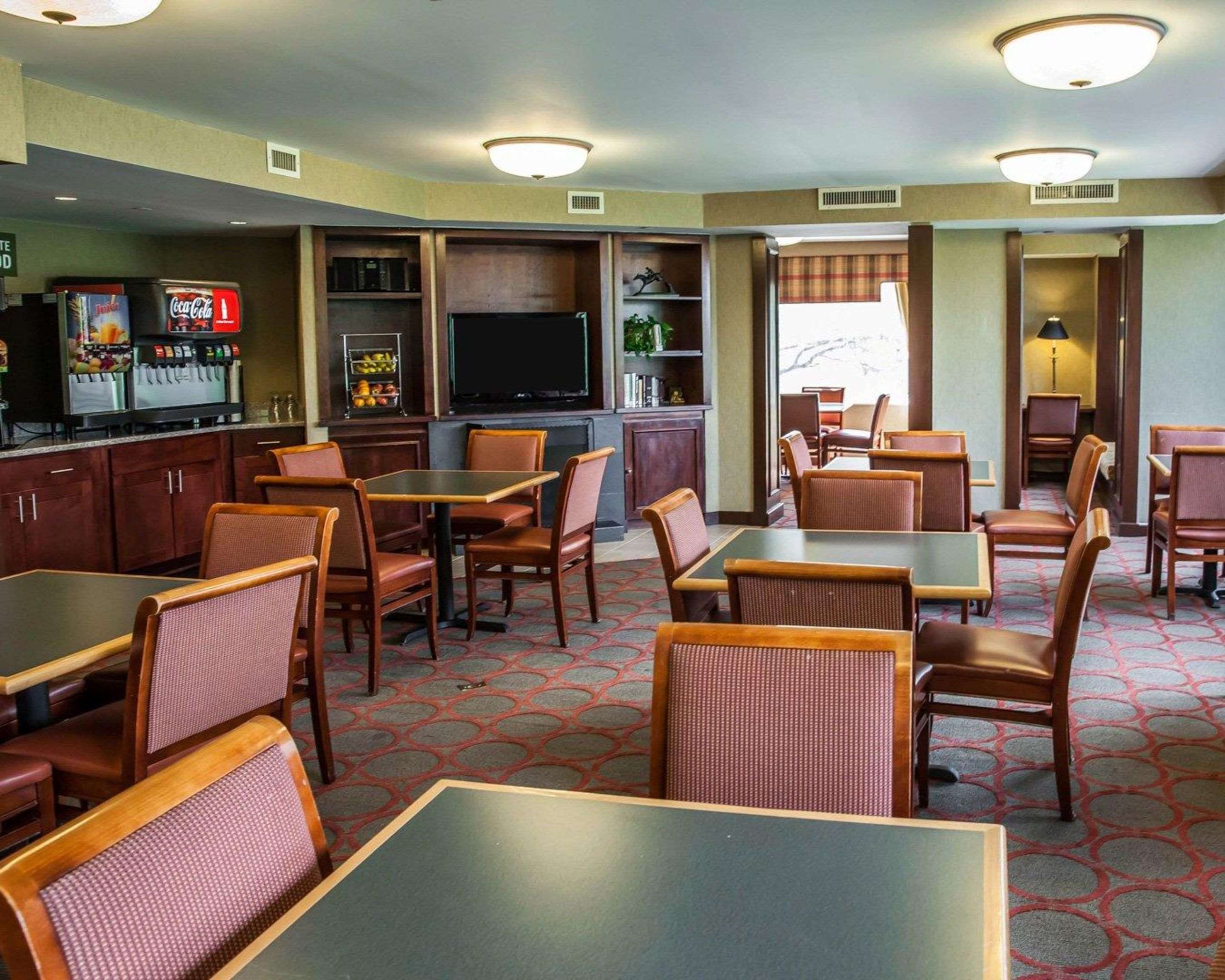 Enjoy breakfast in this seating area