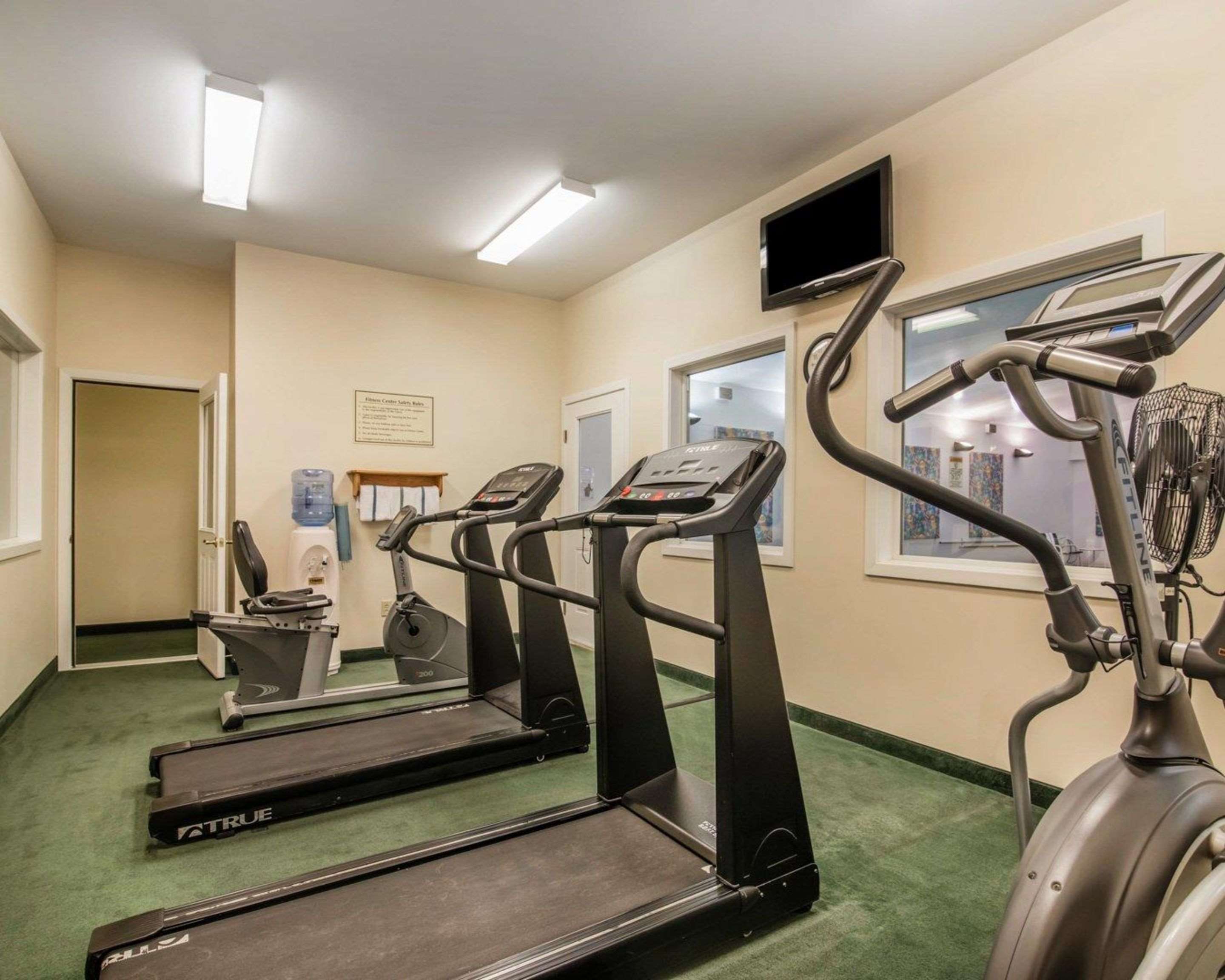 Fitness center with cardio equipment | Quality Inn At Quechee Gorge