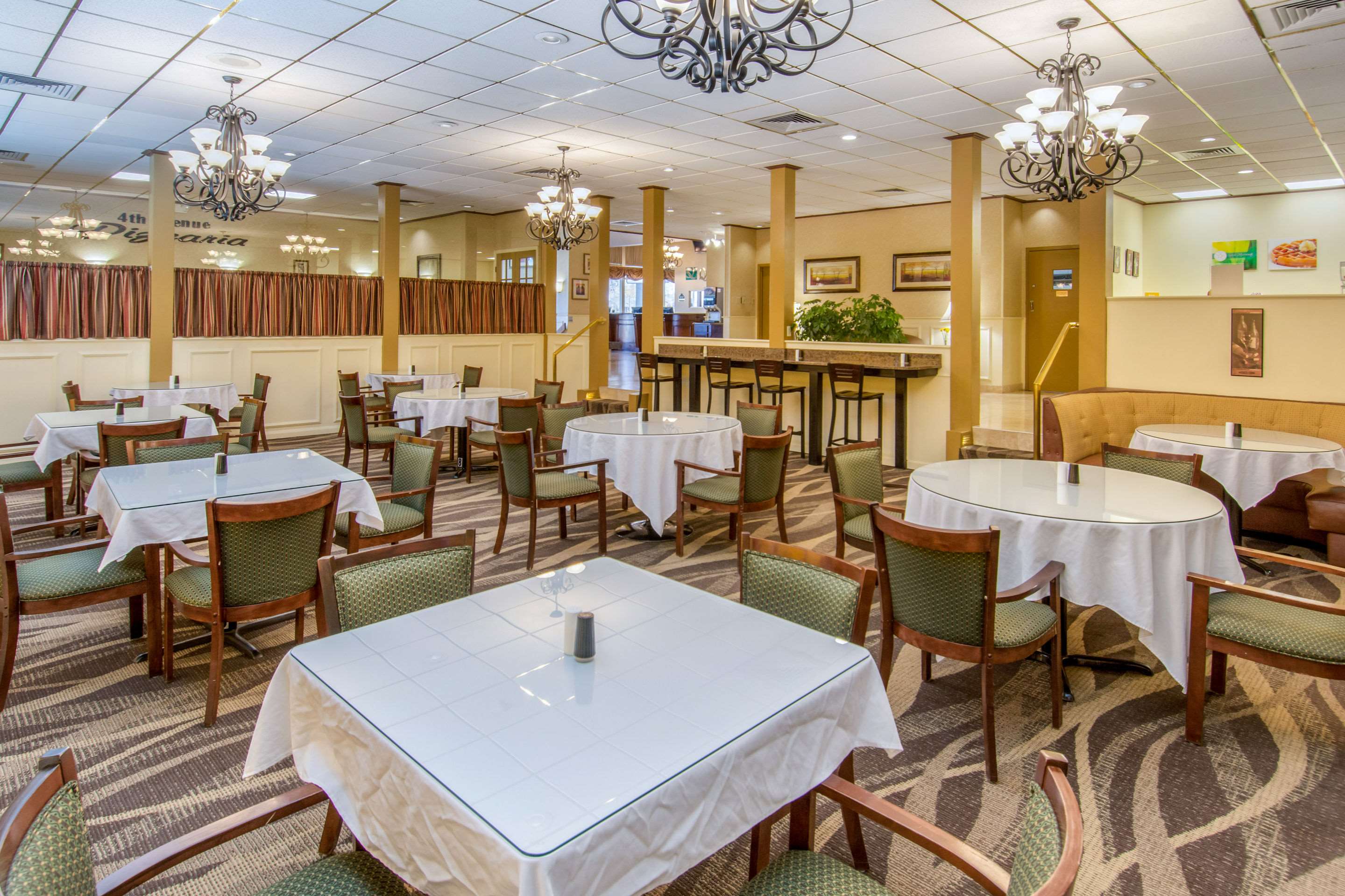 Spacious breakfast area