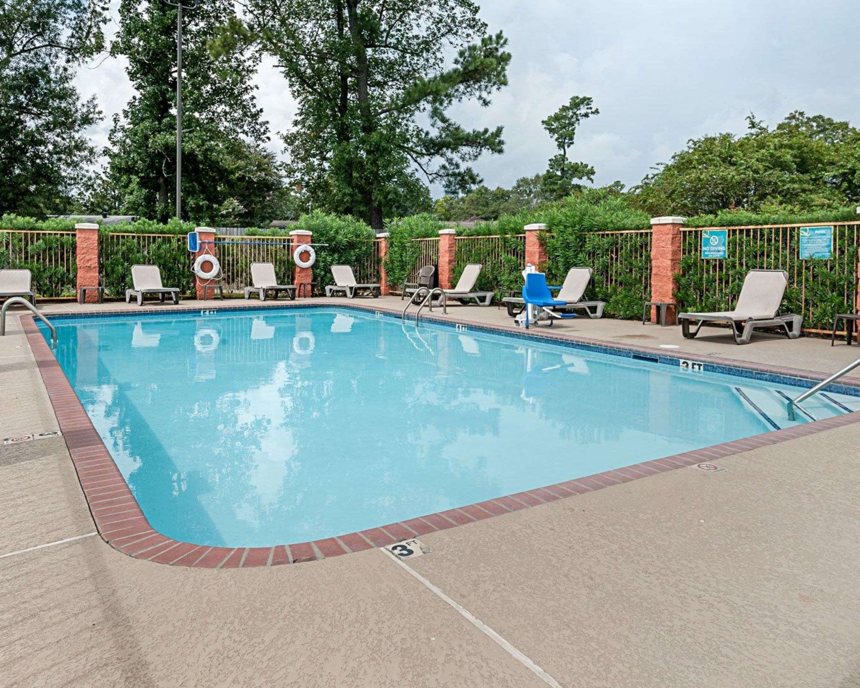 Outdoor pool with sundeck