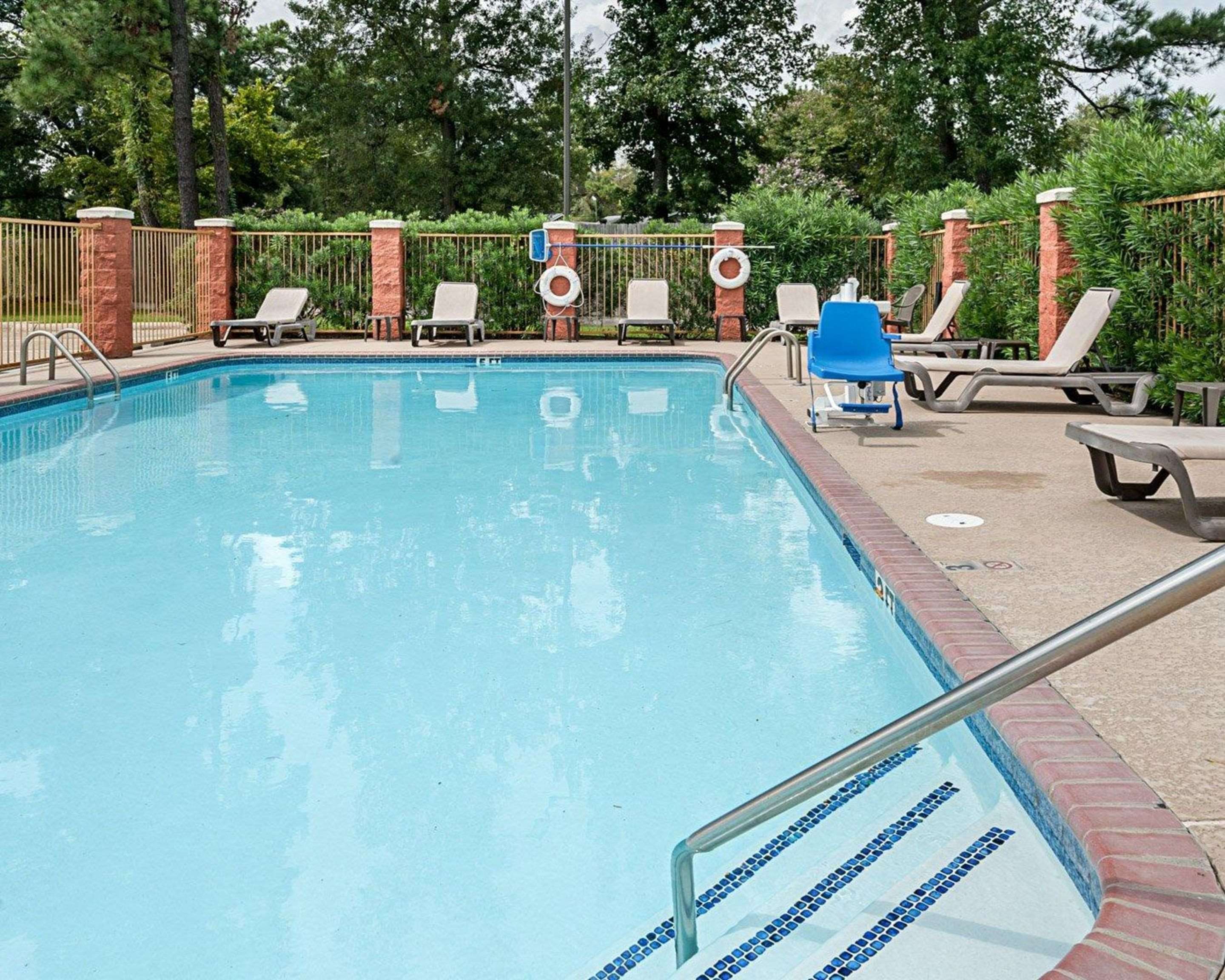 Outdoor pool with sundeck