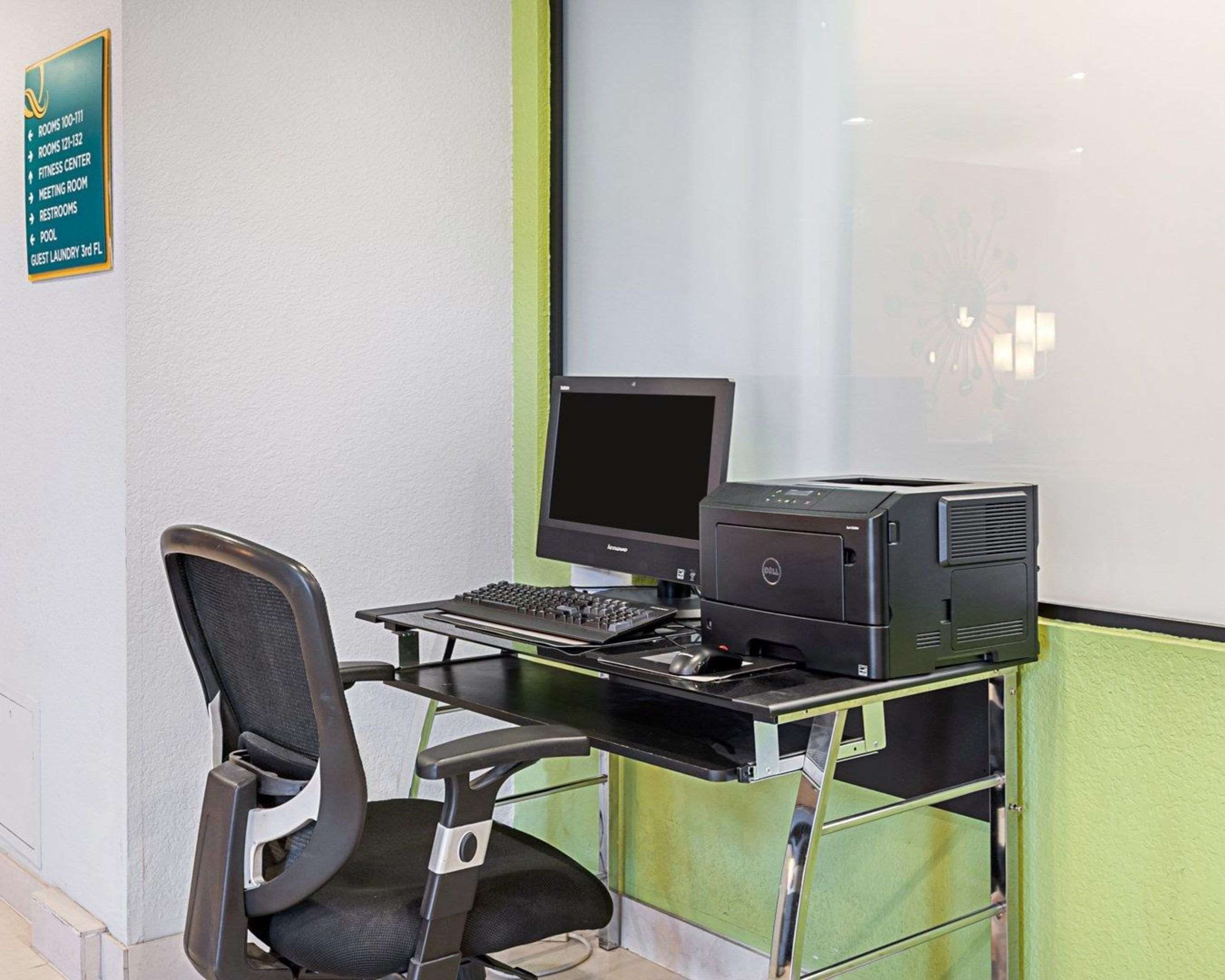 Business center with free wireless Internet access