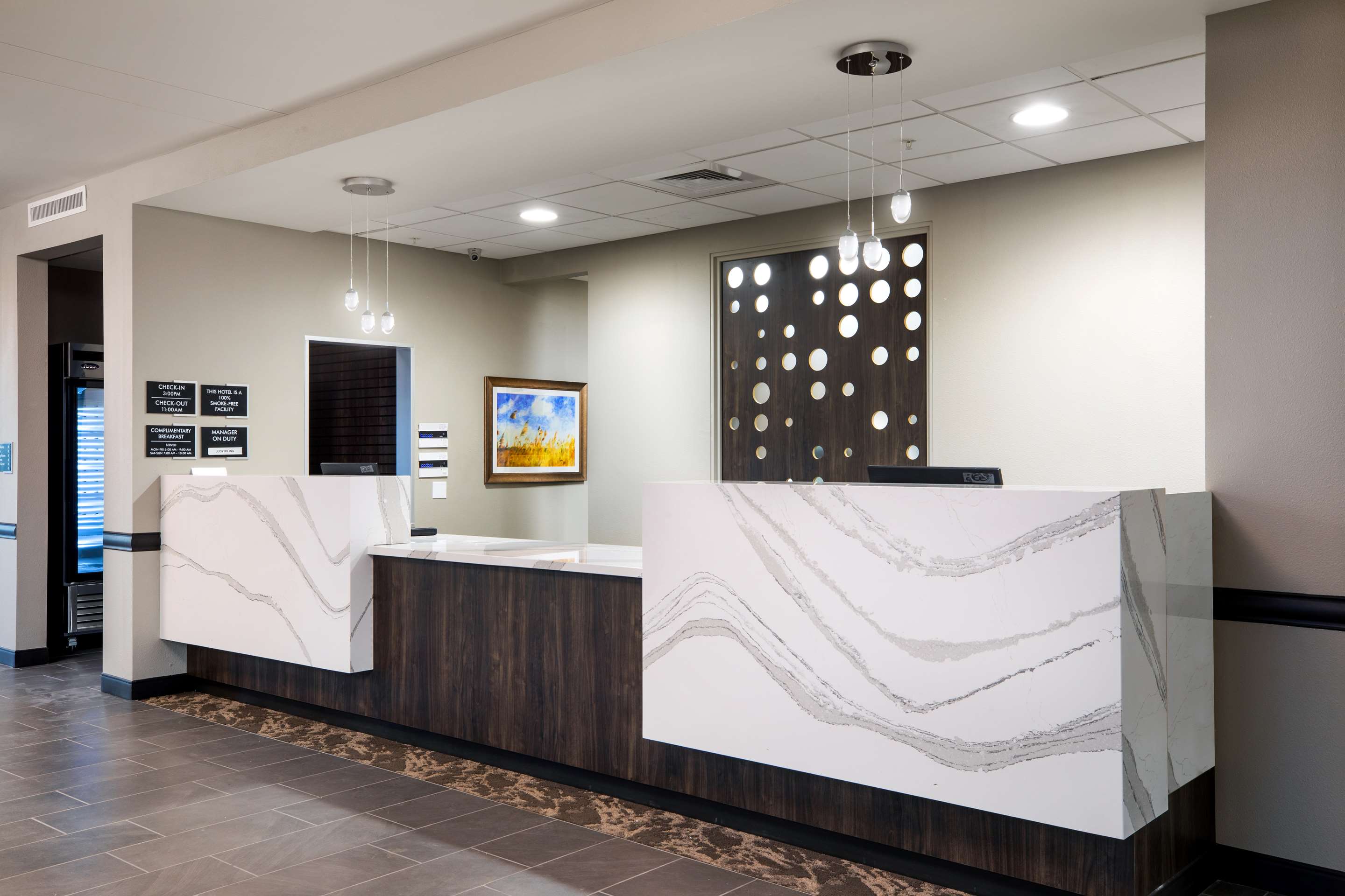 Reception Desk | StoneHill Lawrence, Trademark Collection by Wyndham