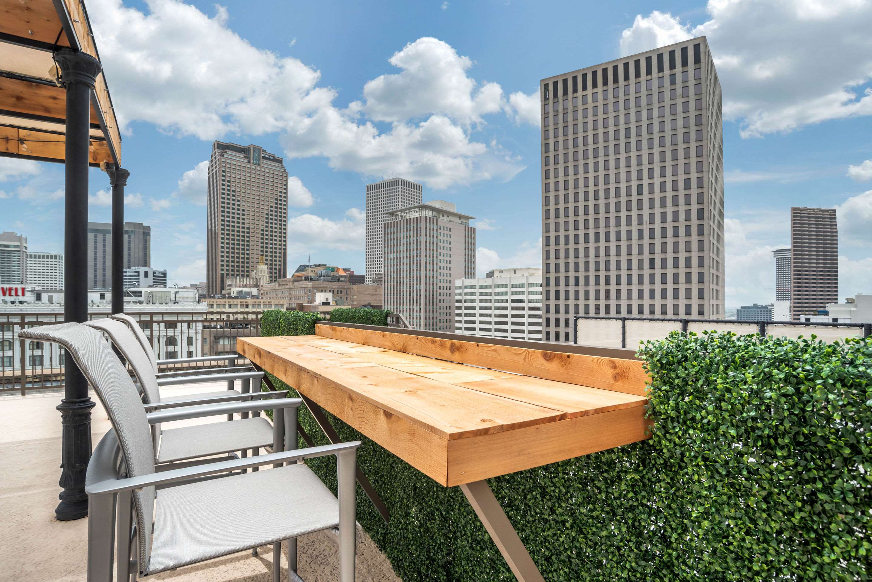 Rooftop patio
