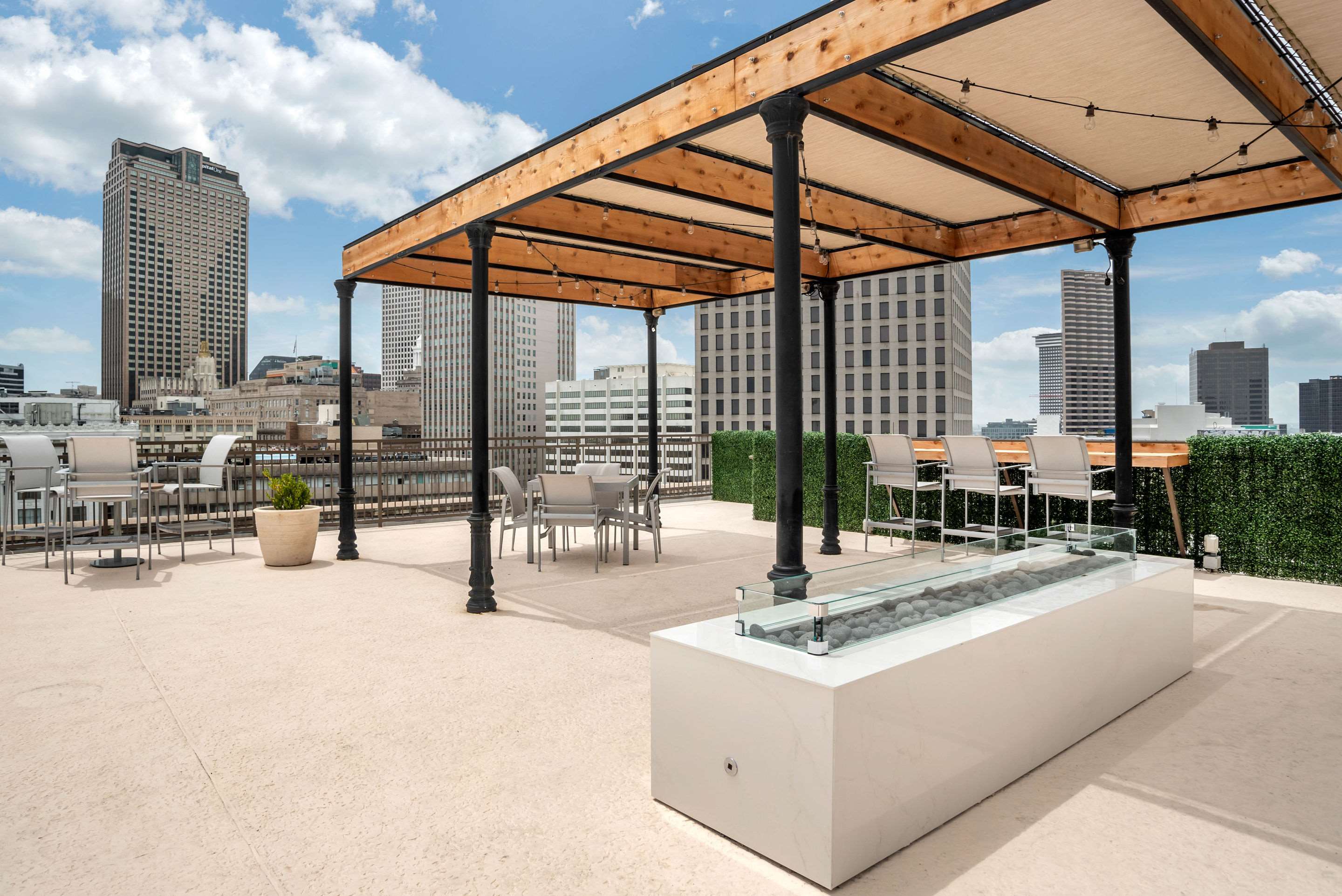 Rooftop patio