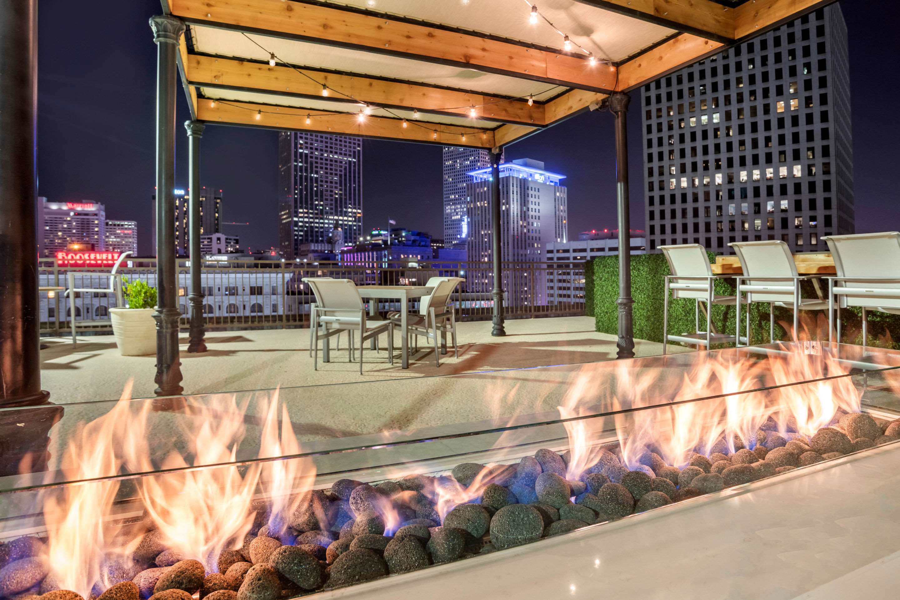 Rooftop patio
