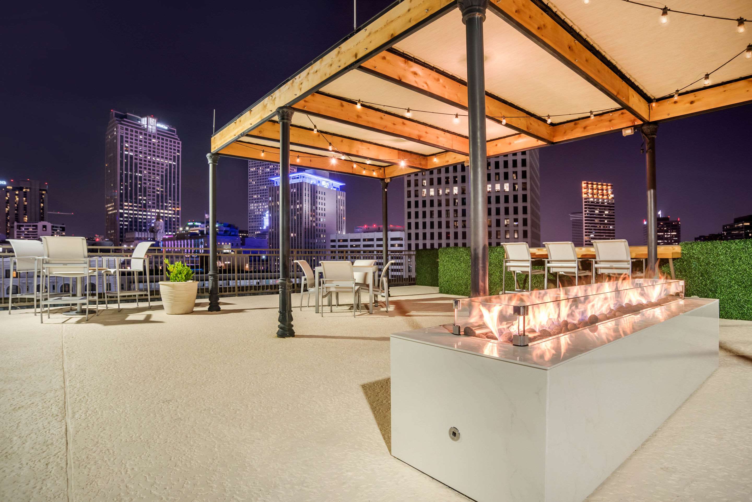 Rooftop patio