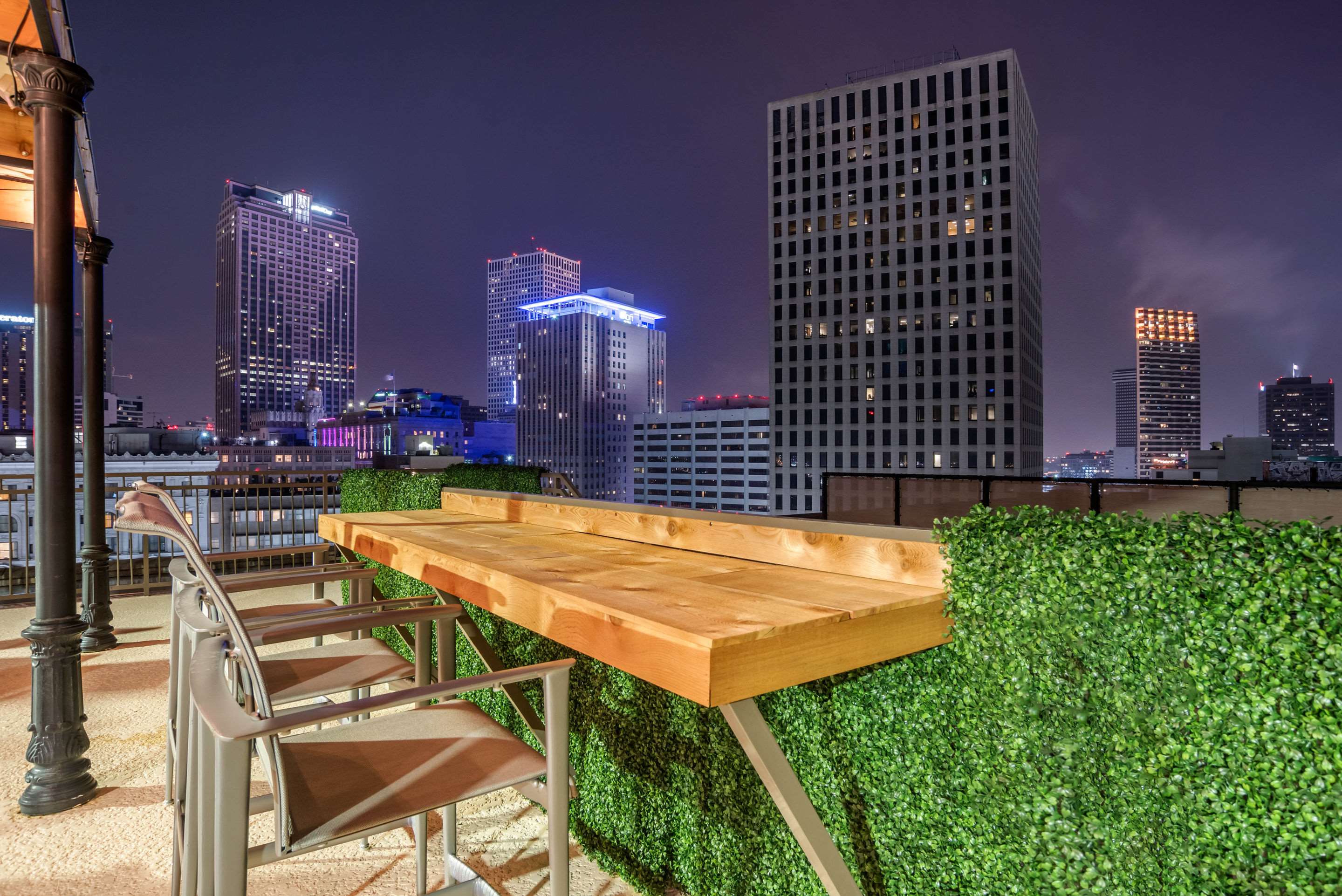 Rooftop patio