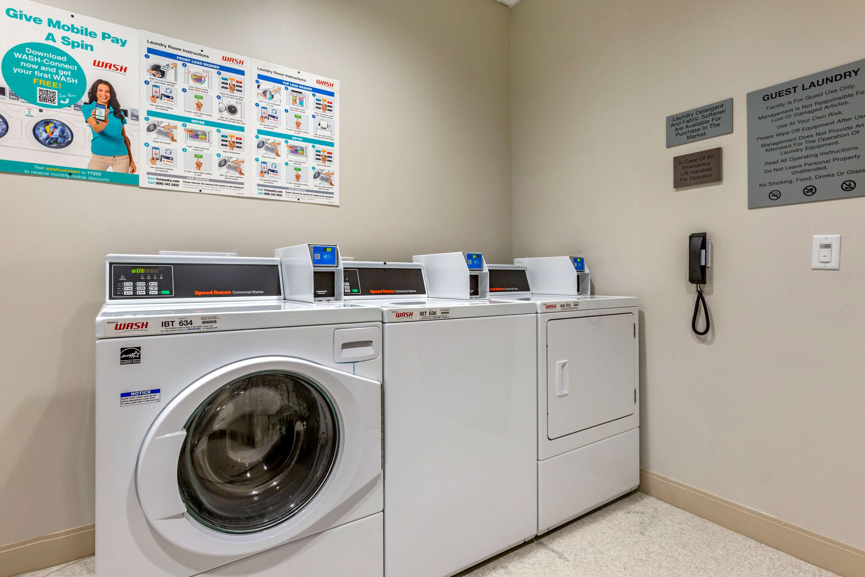 Guest laundry facilities | Cambria Hotel Sonoma Wine Country