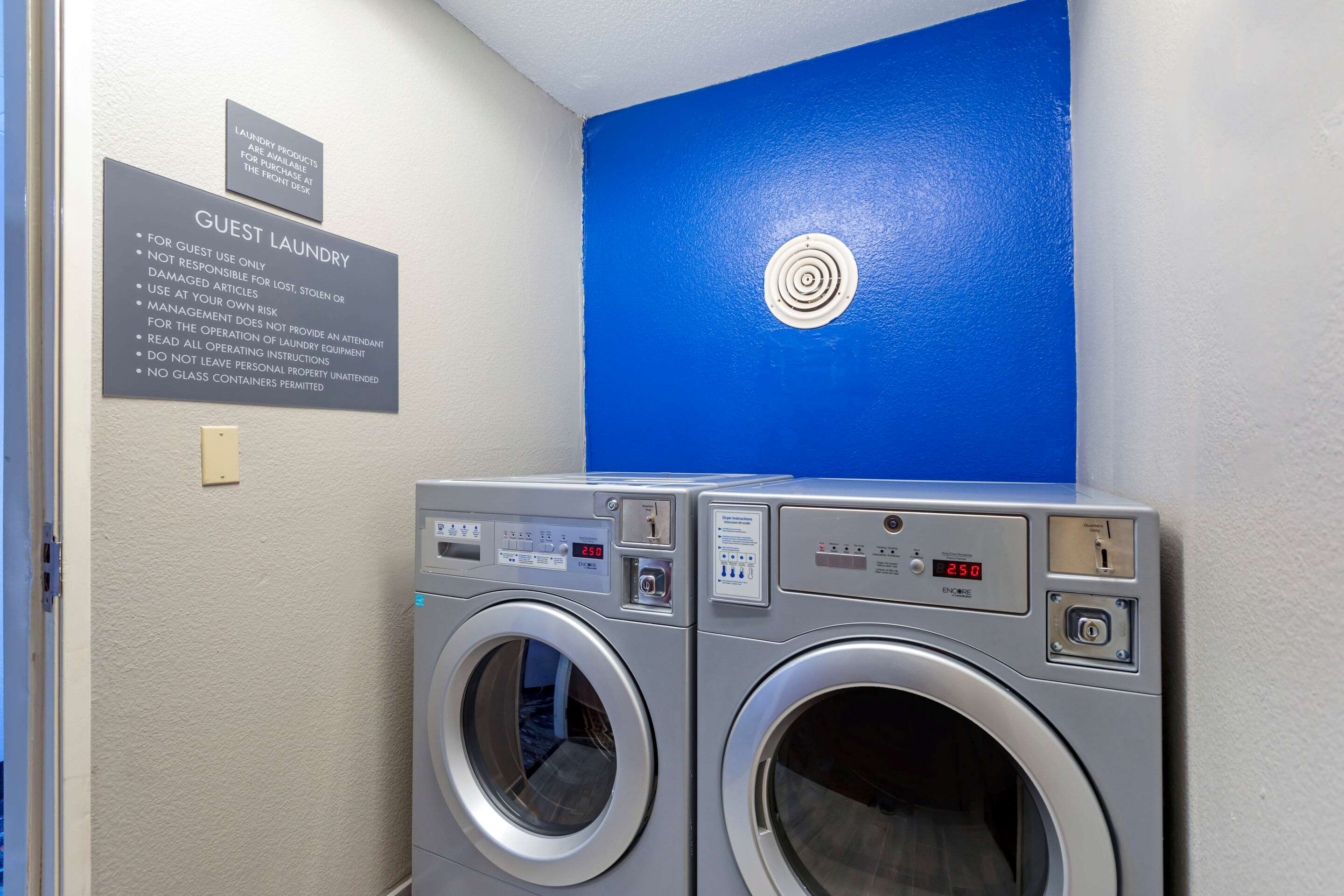Guest laundry facilities