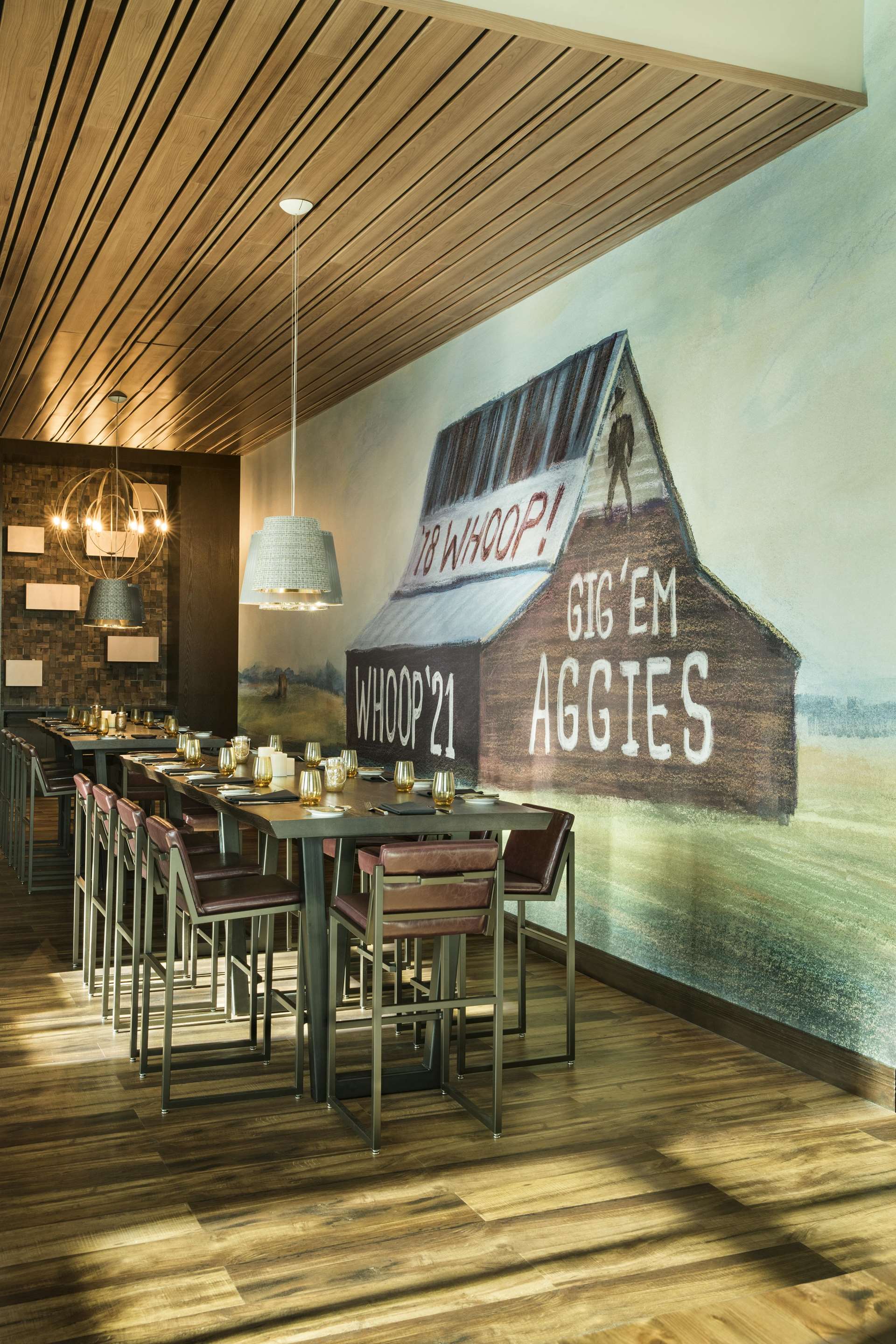 Brazos mural vertical | Texas A&M Hotel and Conference Center