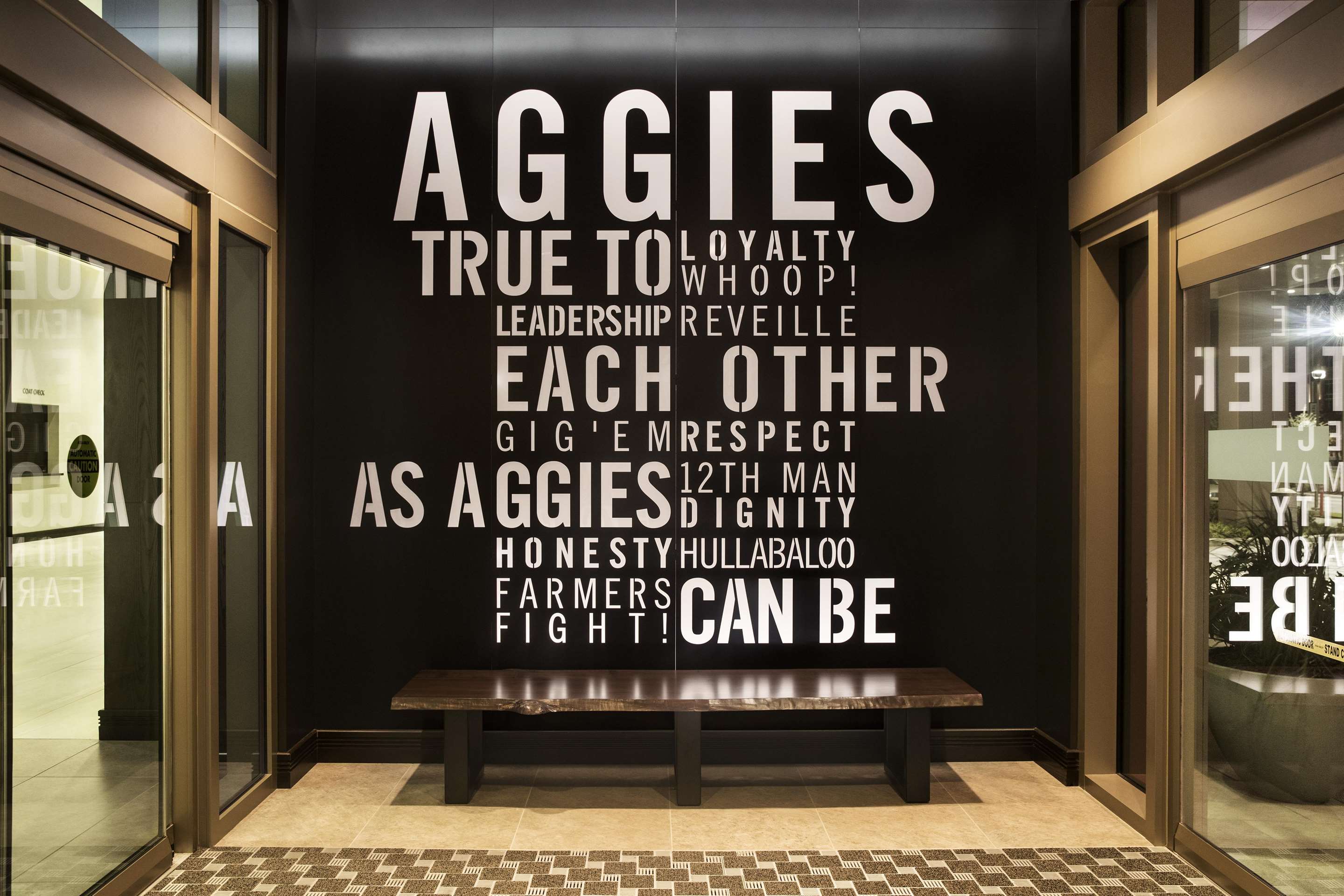 Aggies entrance | Texas A&M Hotel and Conference Center