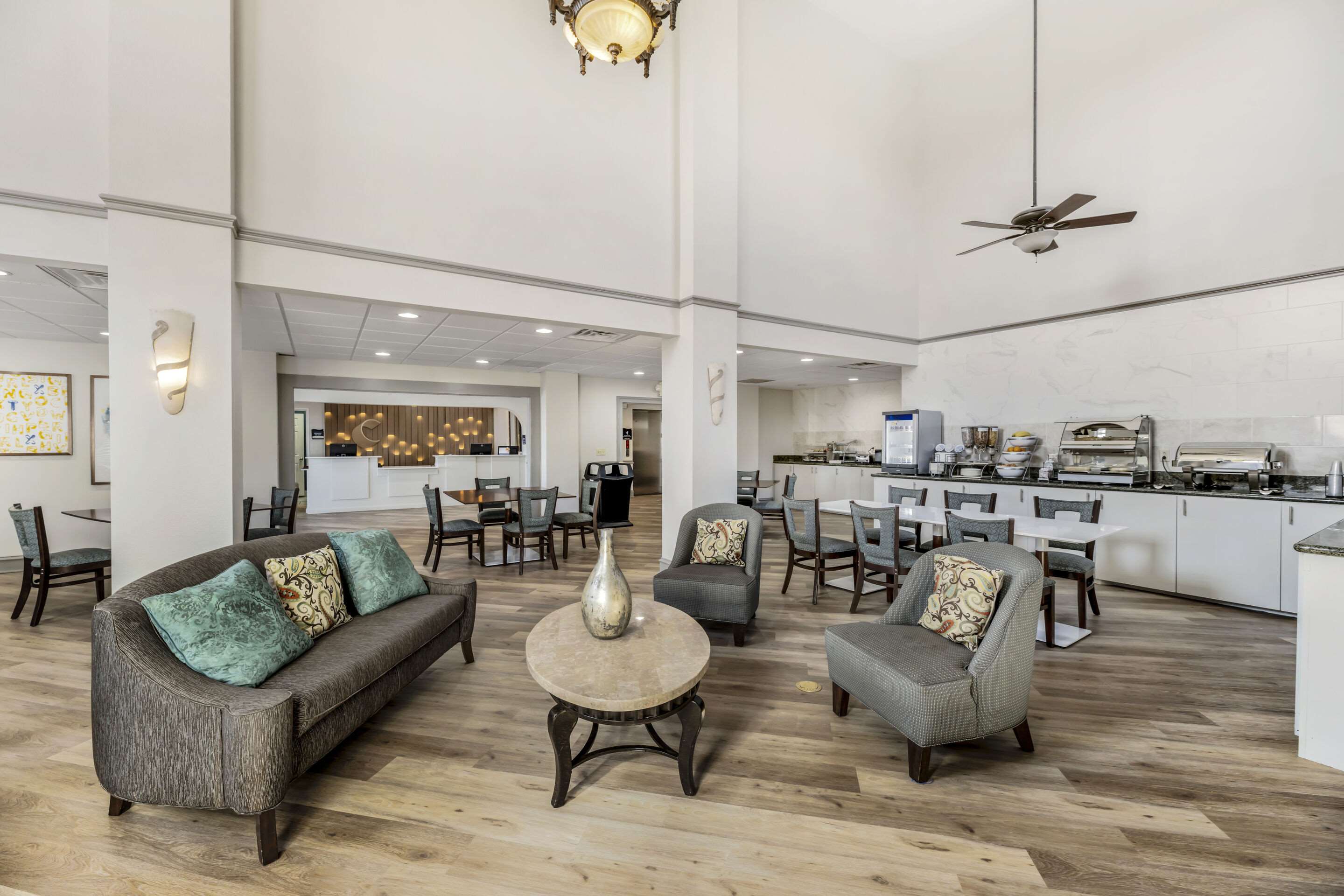 Enjoy breakfast in this seating area | Comfort Inn & Suites Andrews