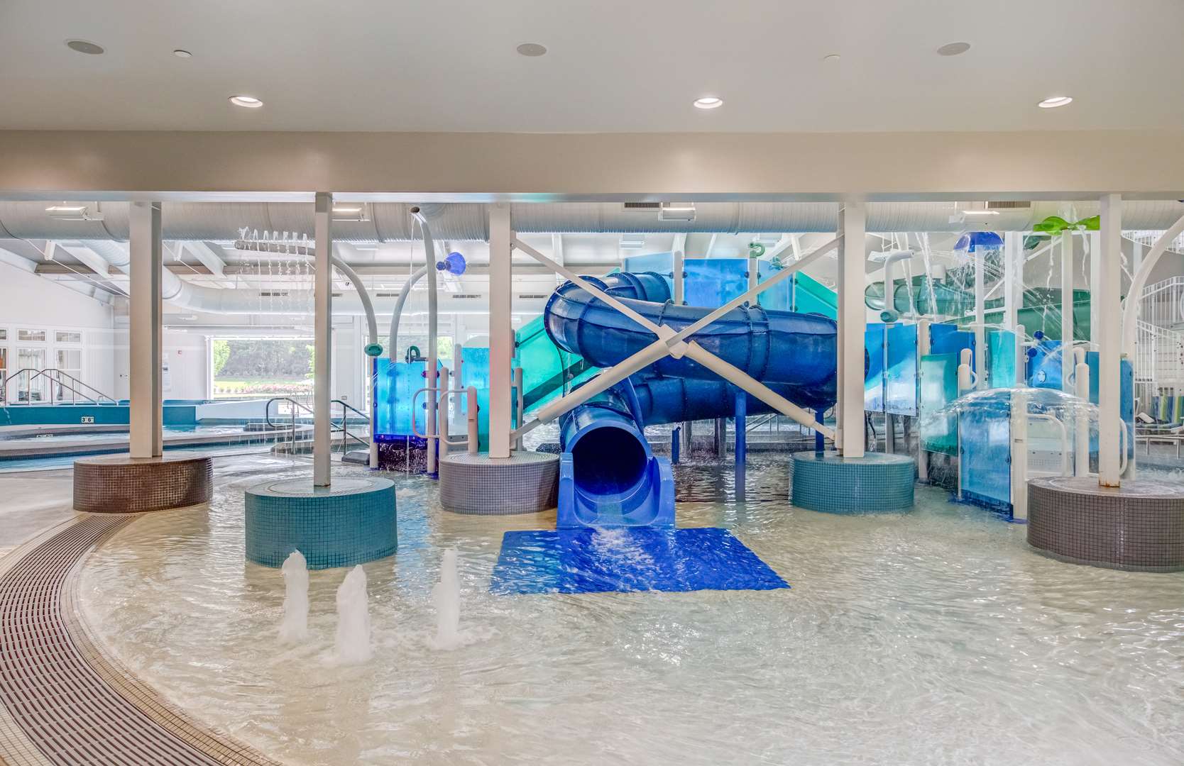 Indoor Pool Slide | Beachwoods Resort