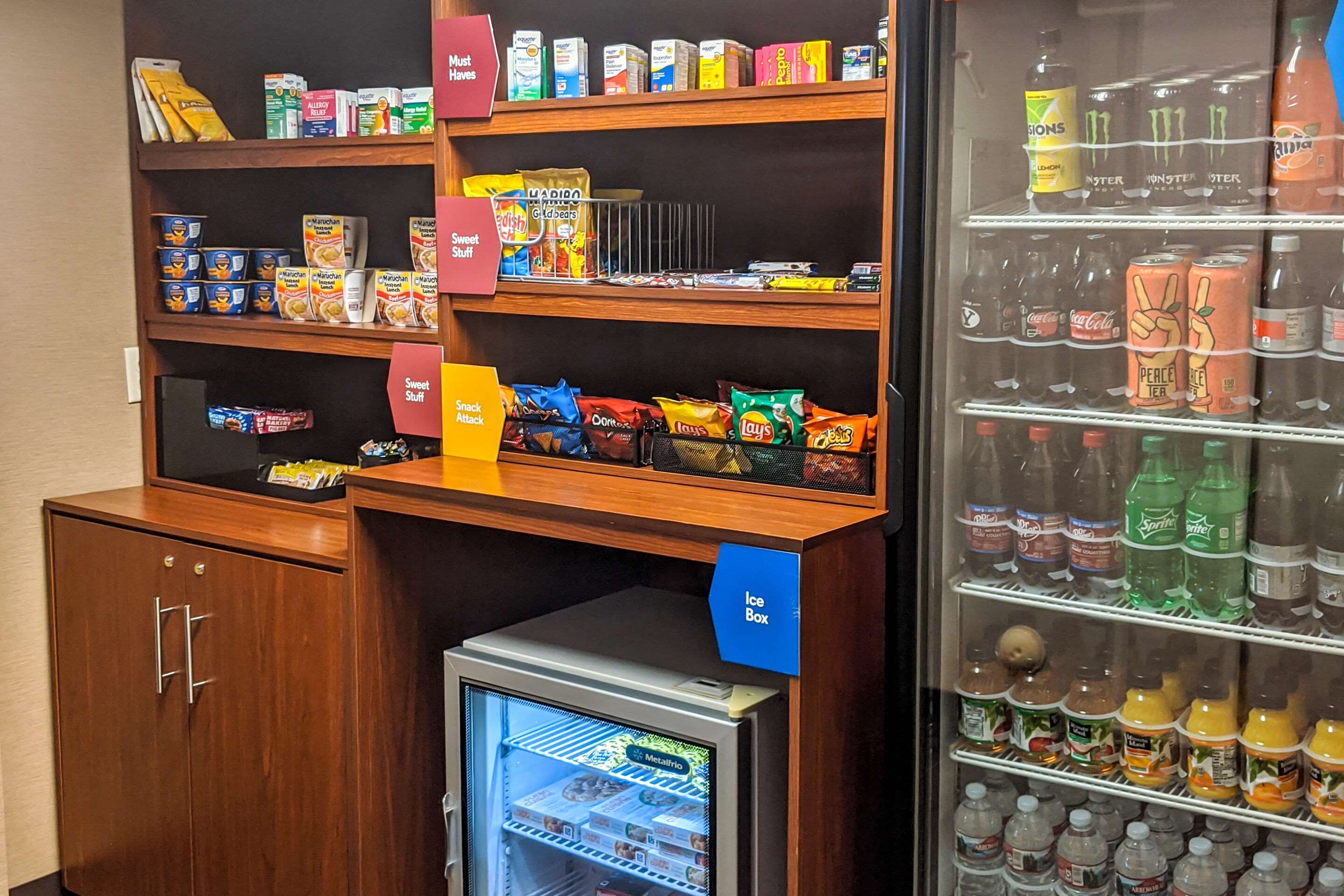 Hotel vending area