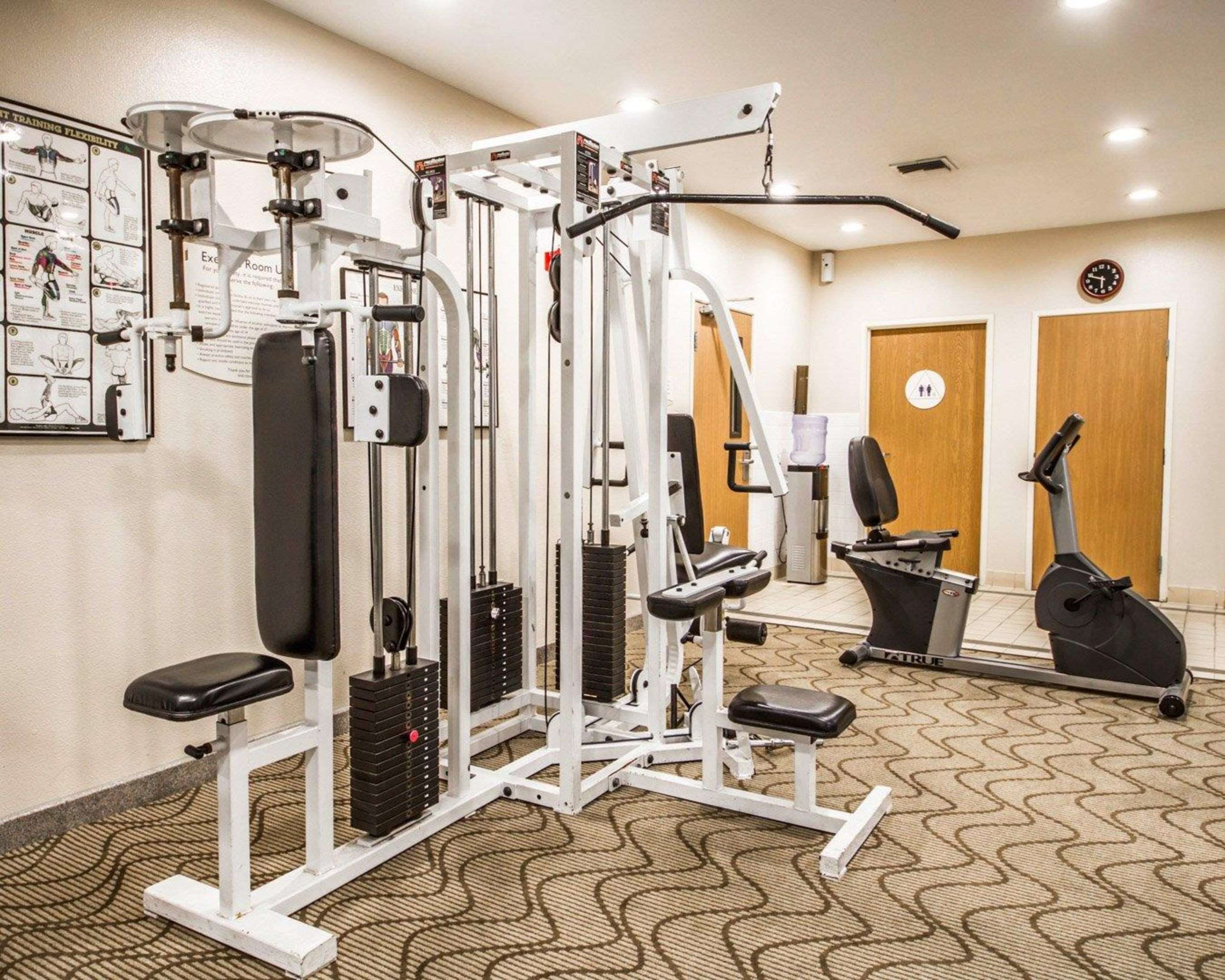 Exercise room with cardio equipment and weights | Comfort Inn & Suites Oakland