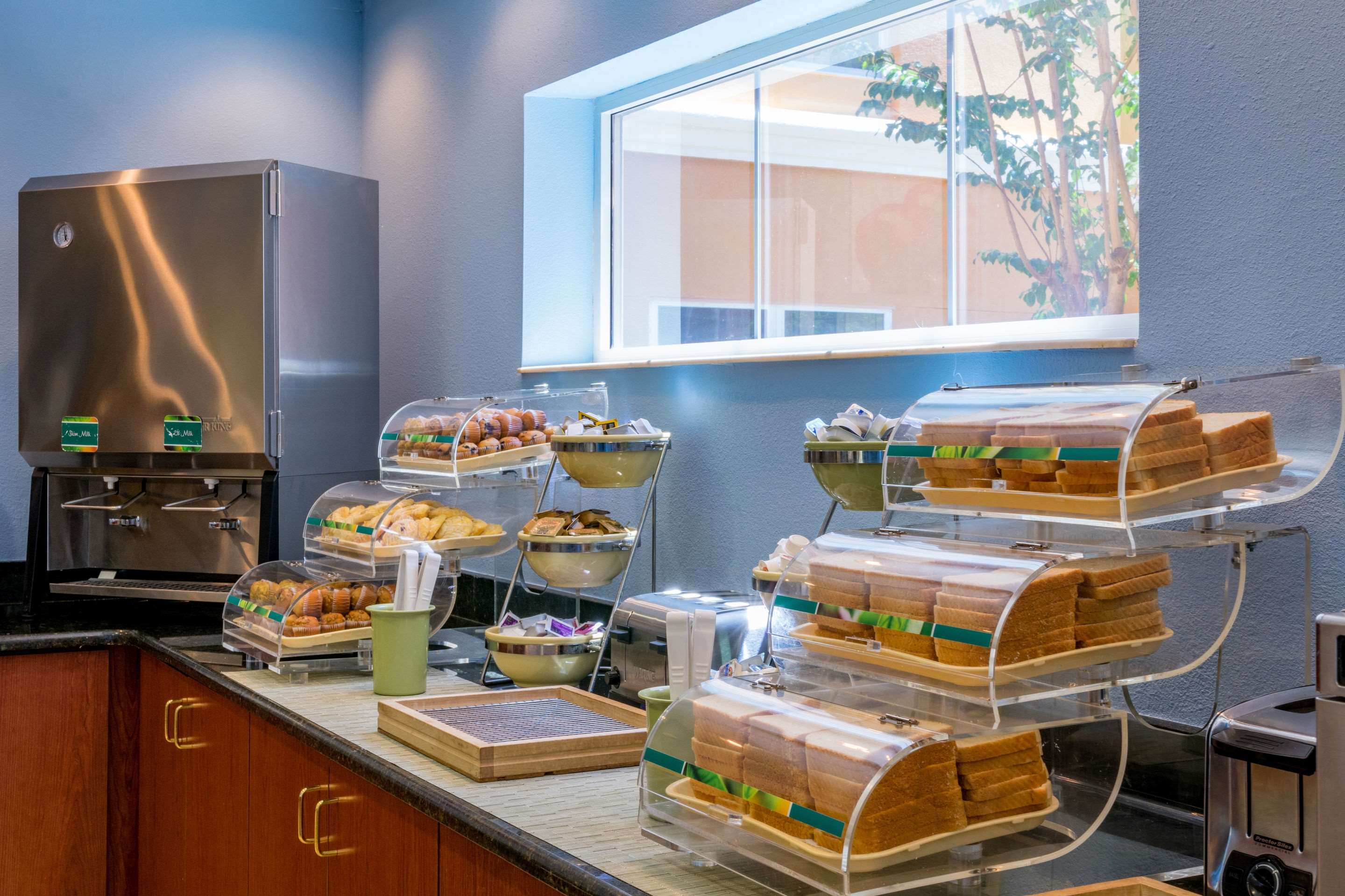 Assorted breakfast items | Quality Suites Lake Buena Vista