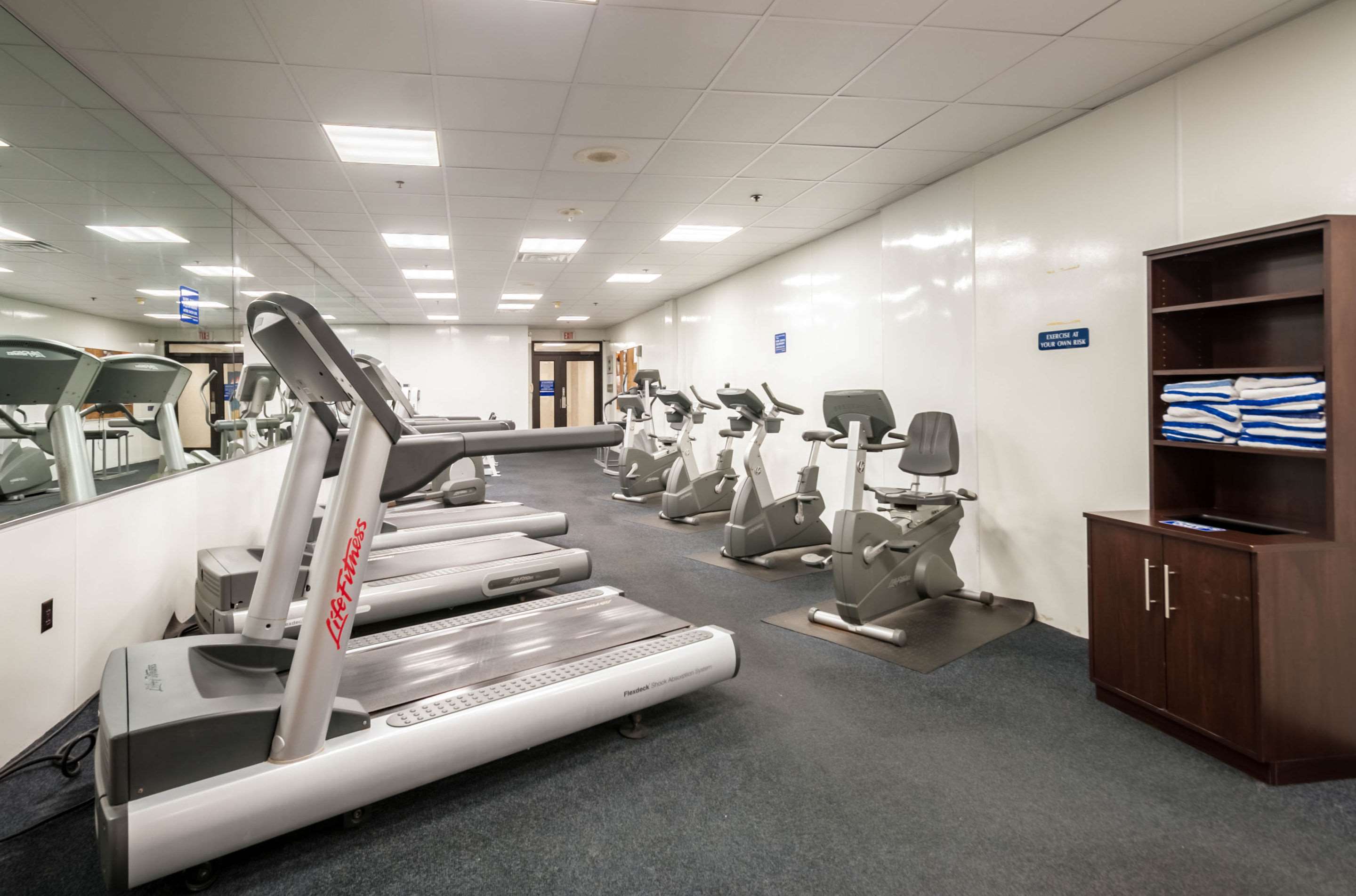 Fitness center cardio room