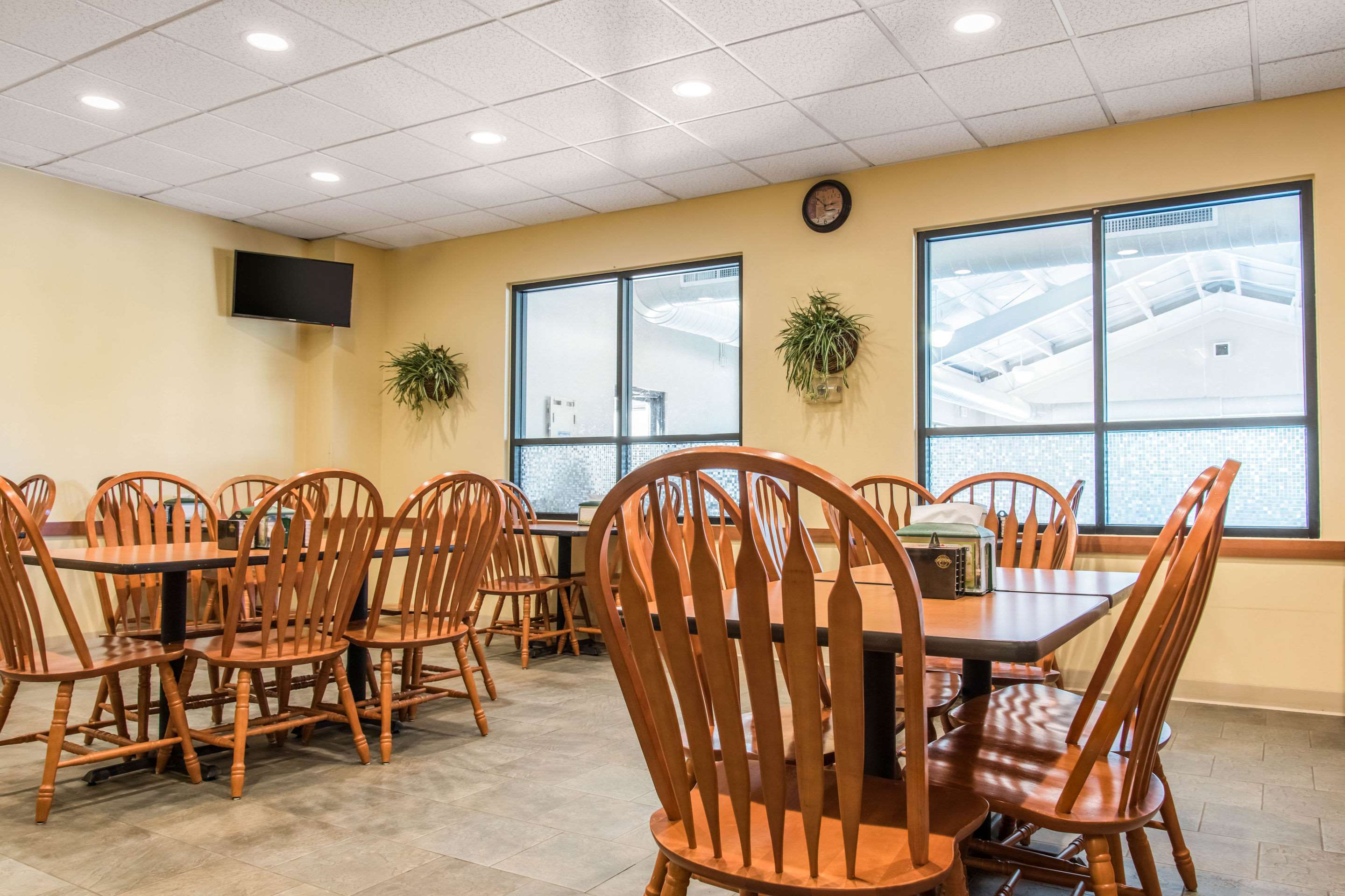 Enjoy breakfast in this seating area