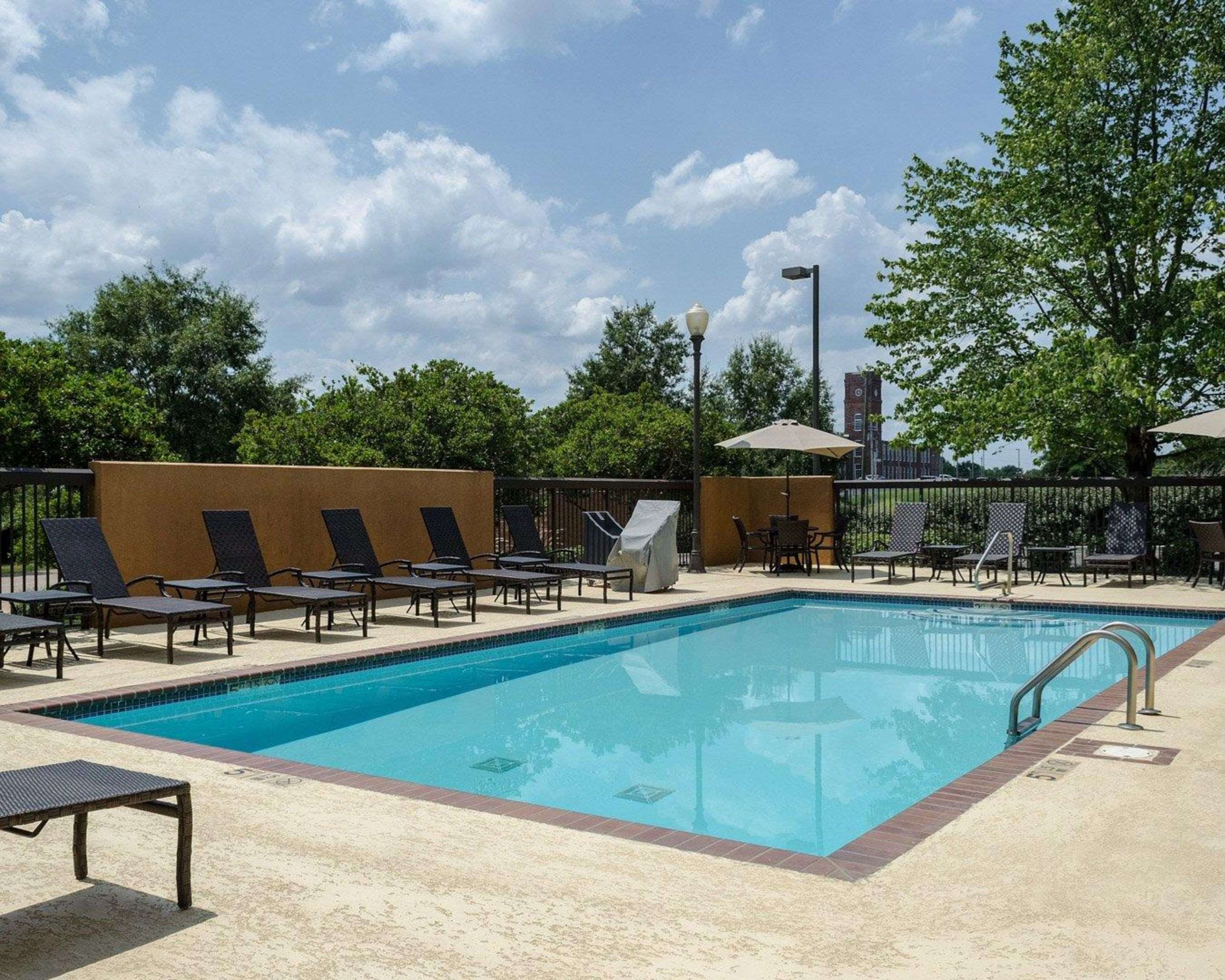 Outdoor pool with sundeck