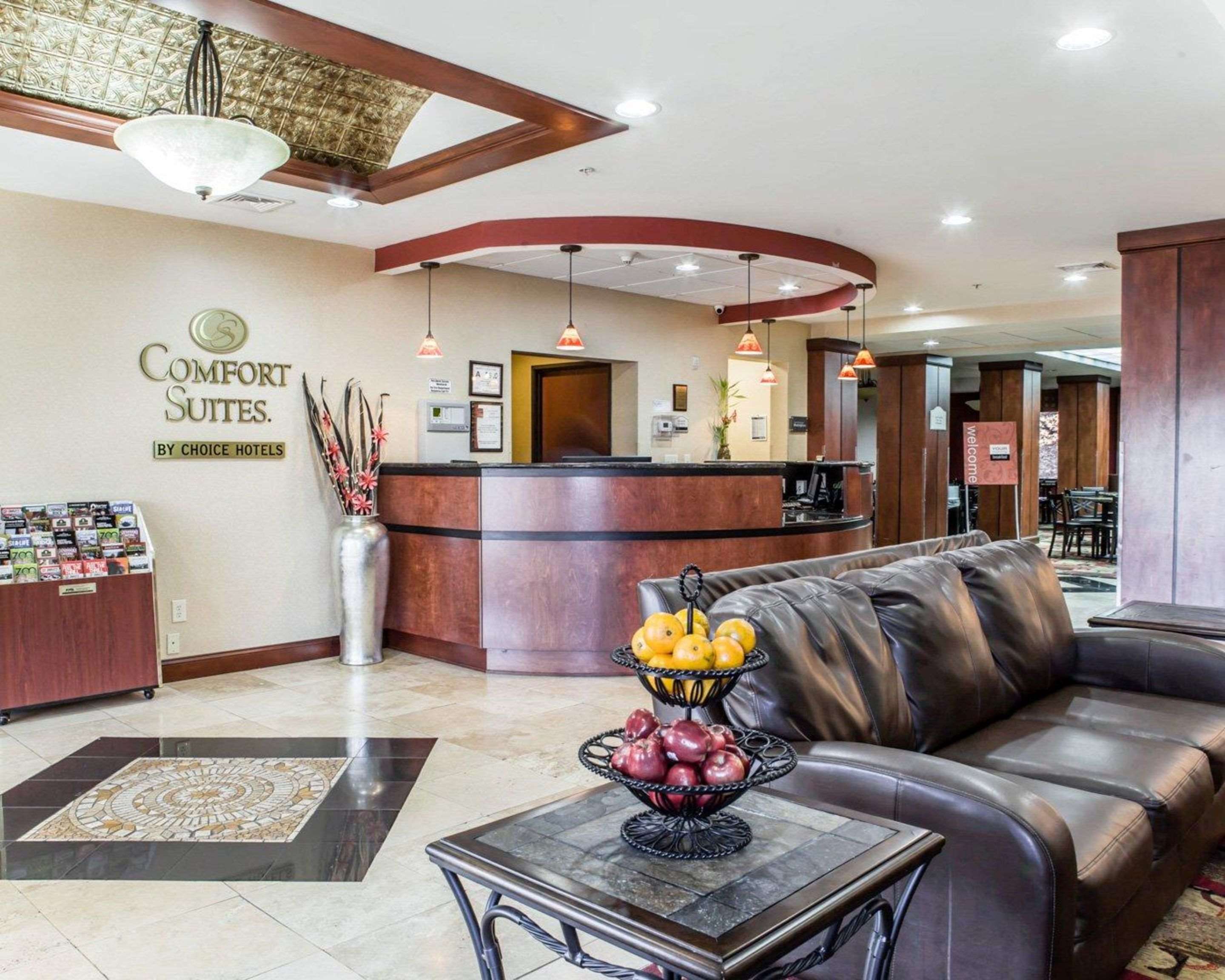 Spacious lobby with sitting area | Fairfield Inn & Suites by Marriott Greensboro Coliseum Area