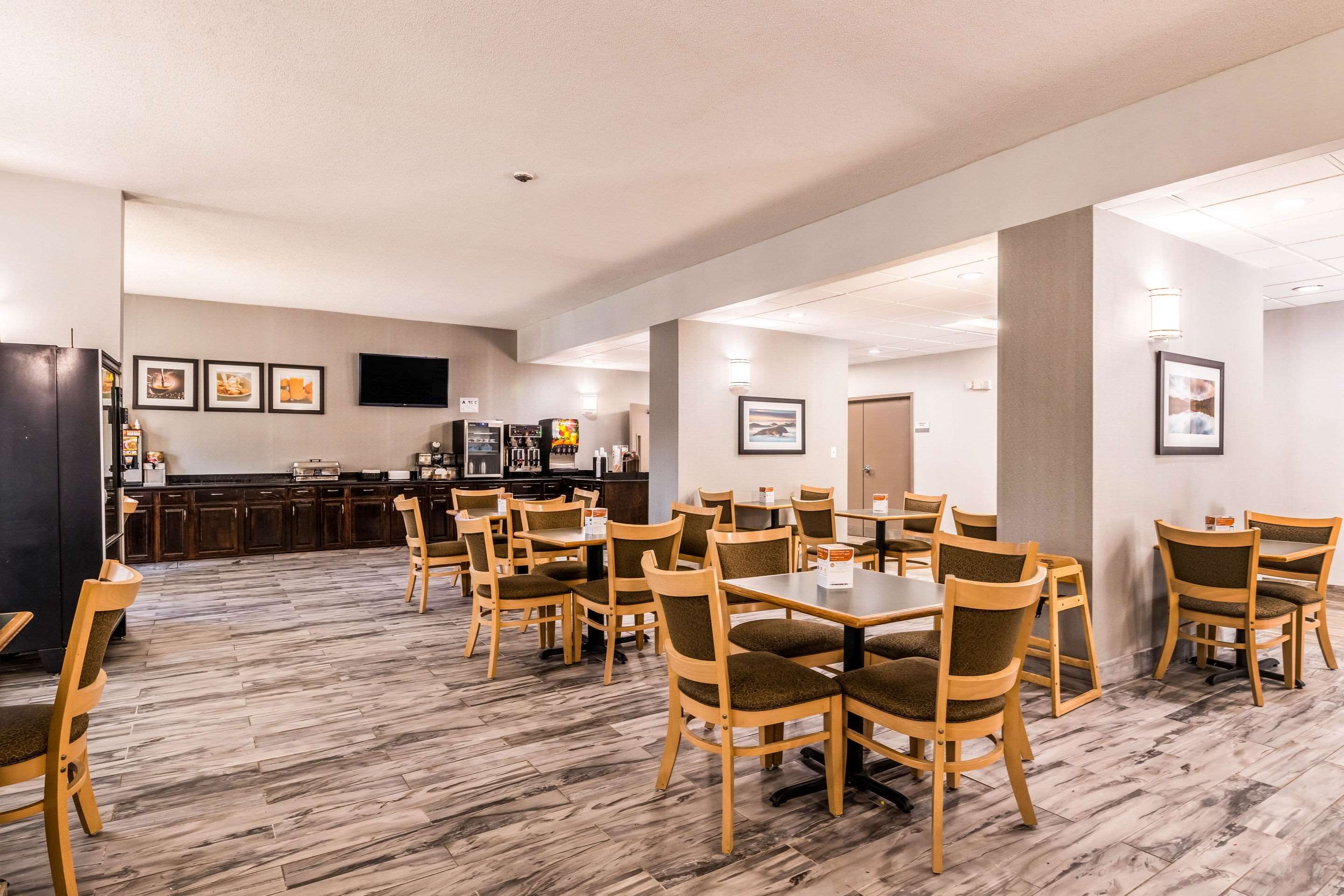 Spacious breakfast area
