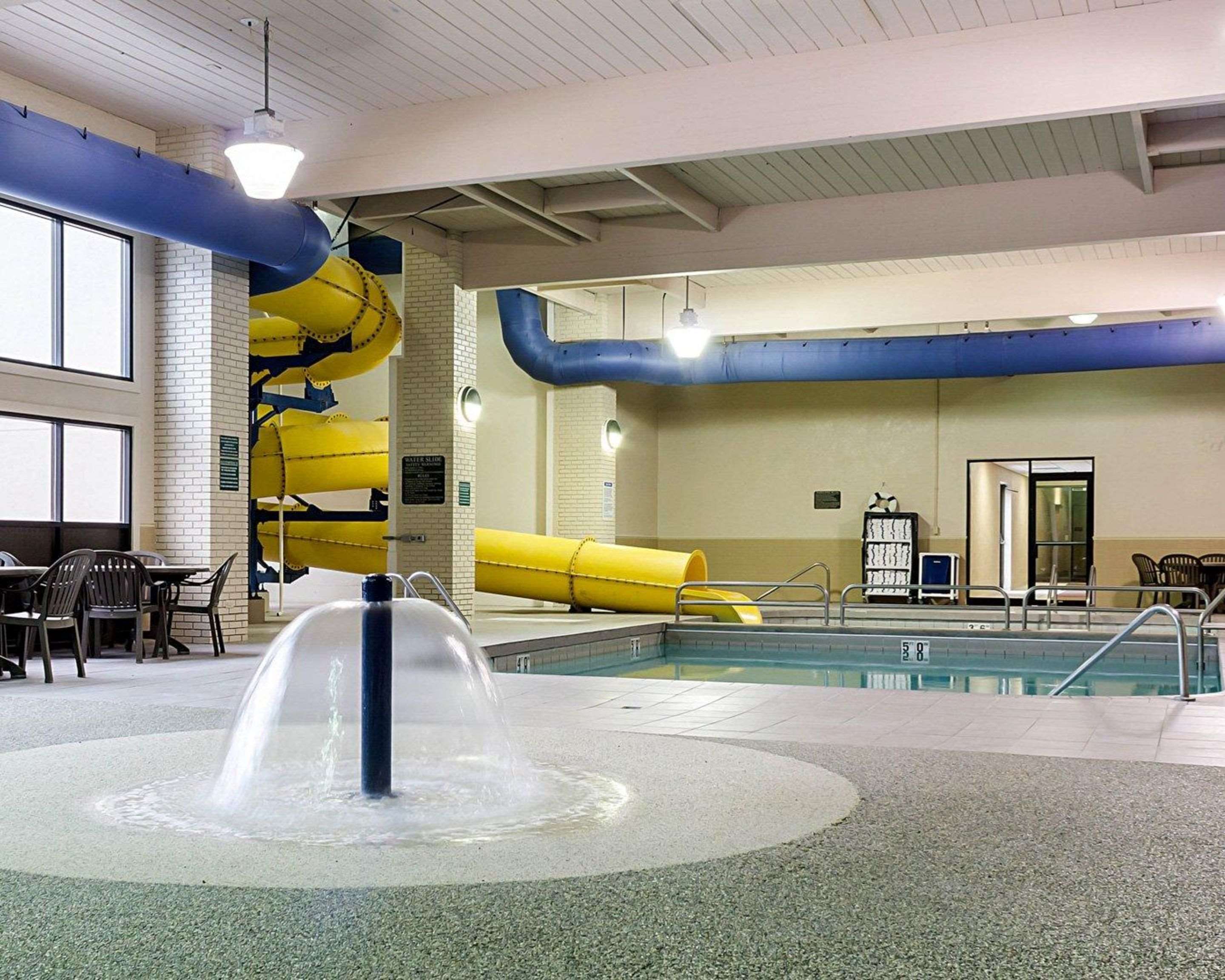 Indoor heated pool | Quality Inn & Suites Conference Center and Water Park