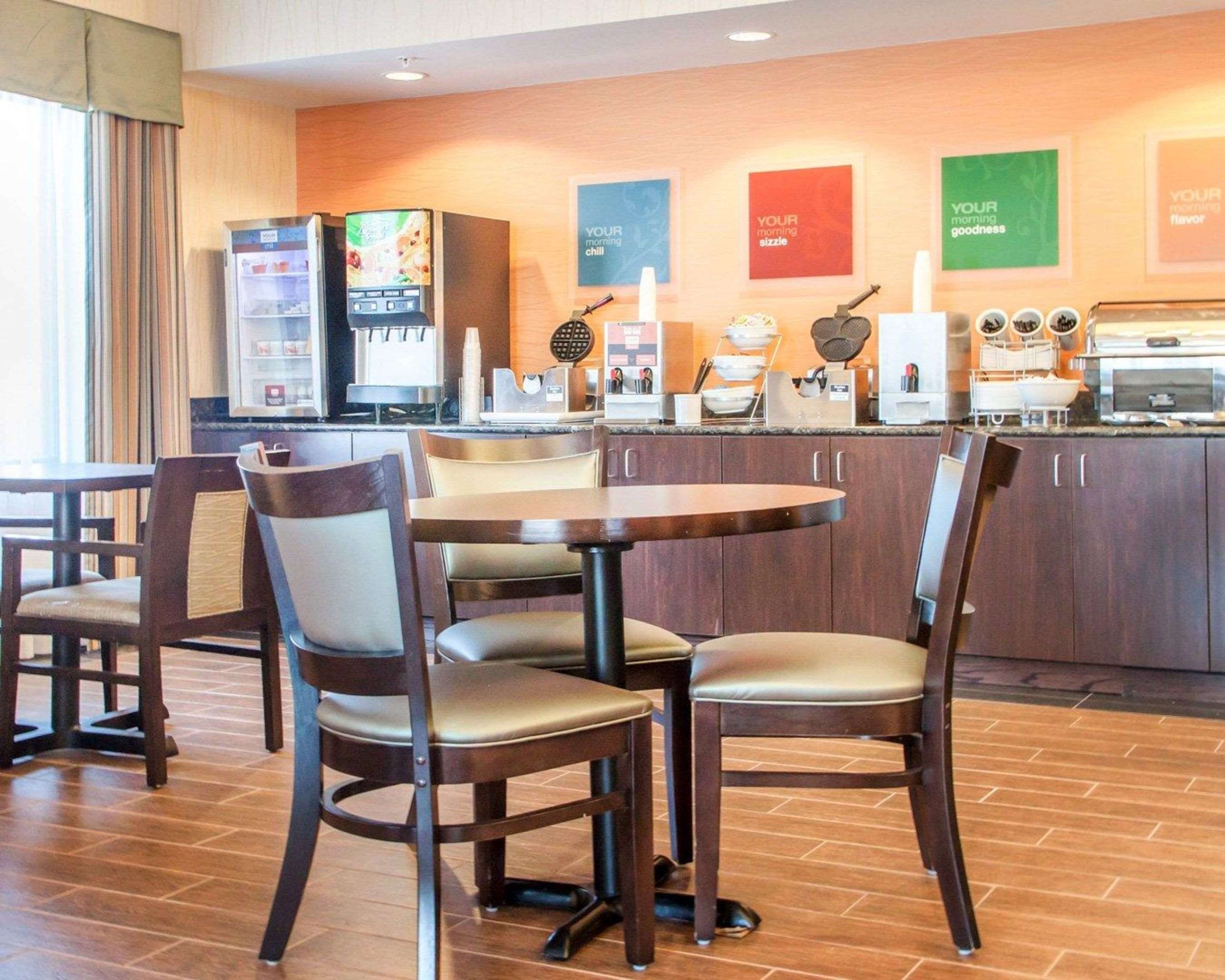 Spacious breakfast area