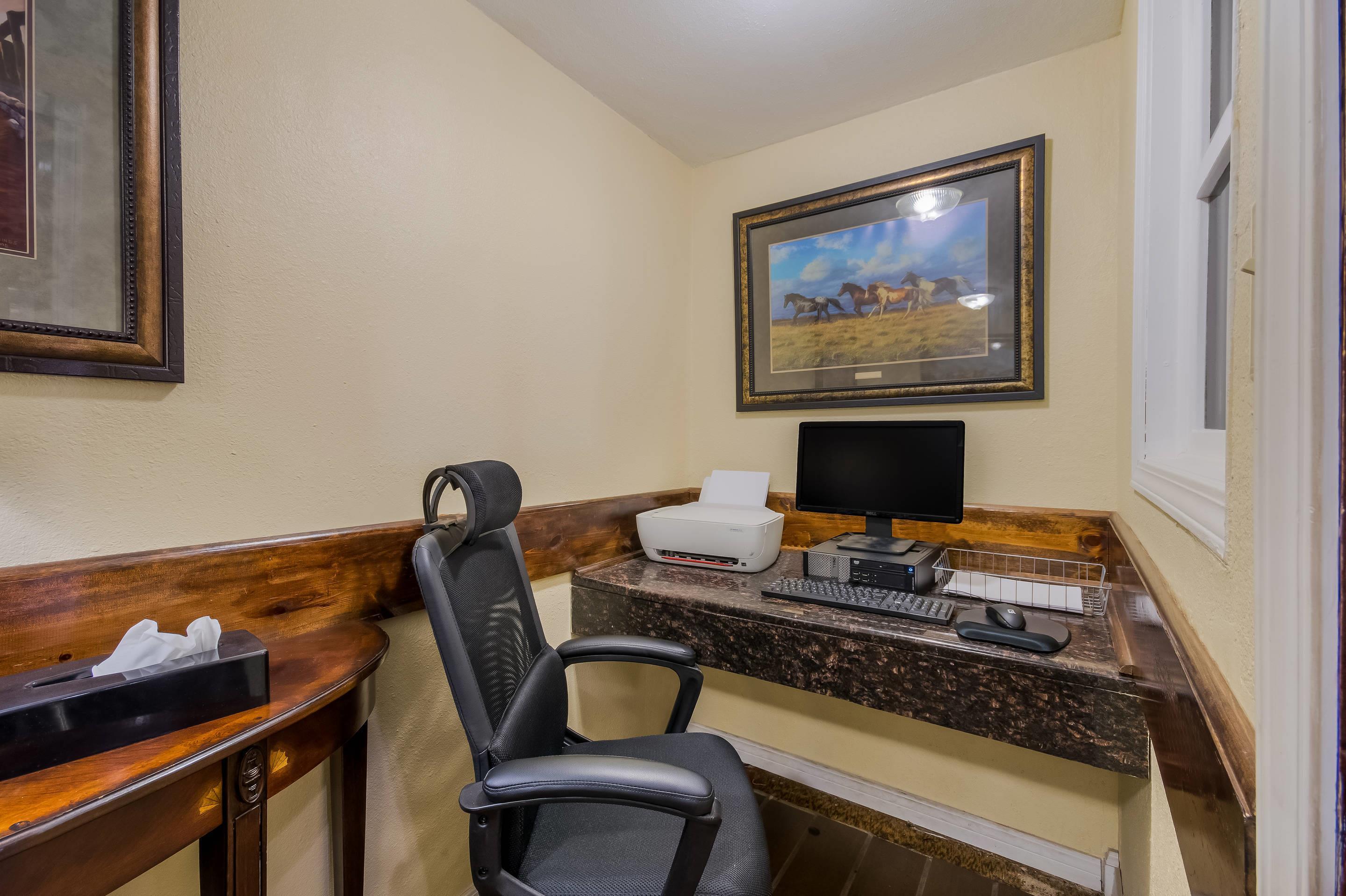 Computer in the lobby