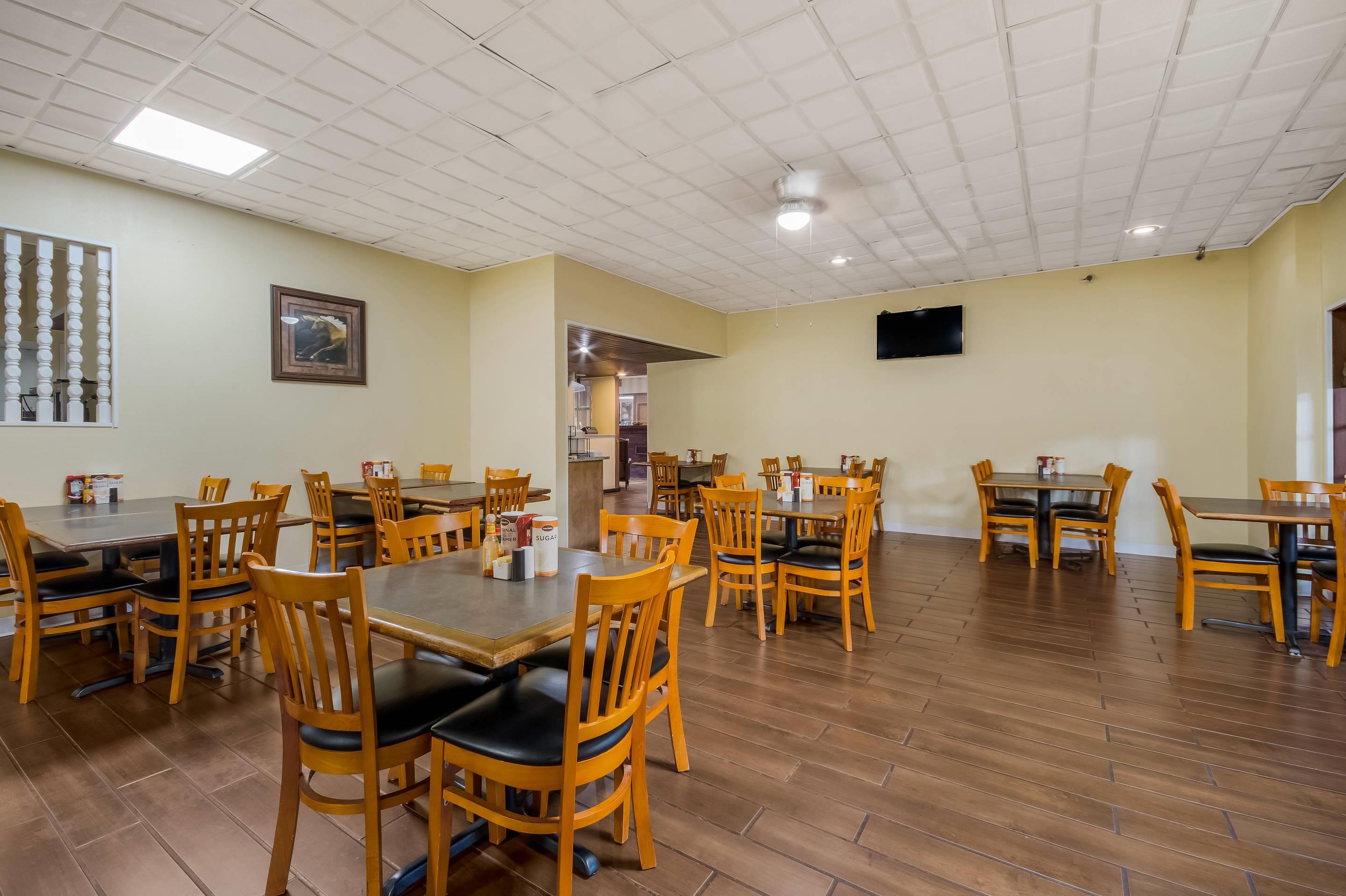 Enjoy breakfast in this seating area