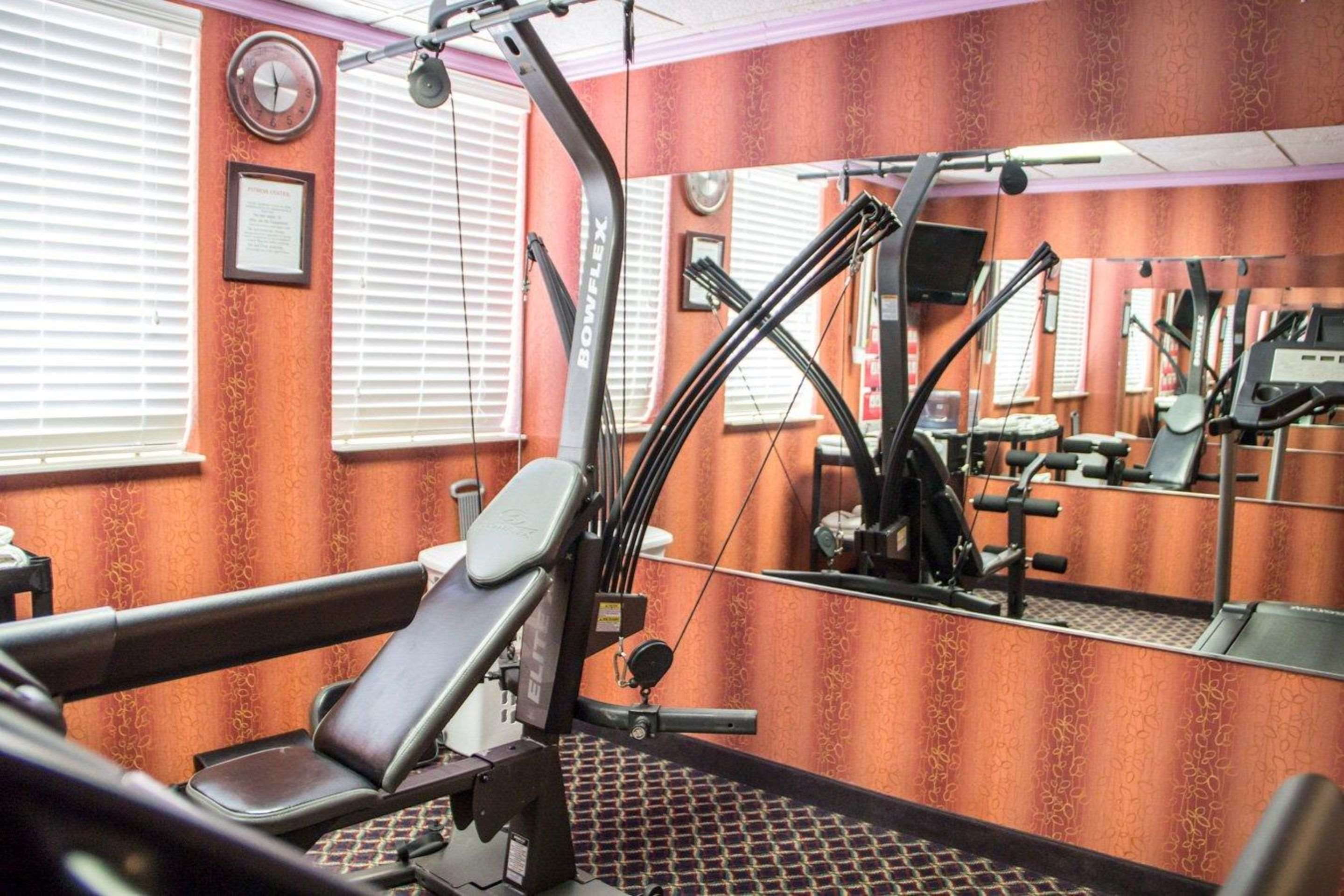 Fitness center with cardio equipment and weights | Quality Inn Broken Arrow - Tulsa