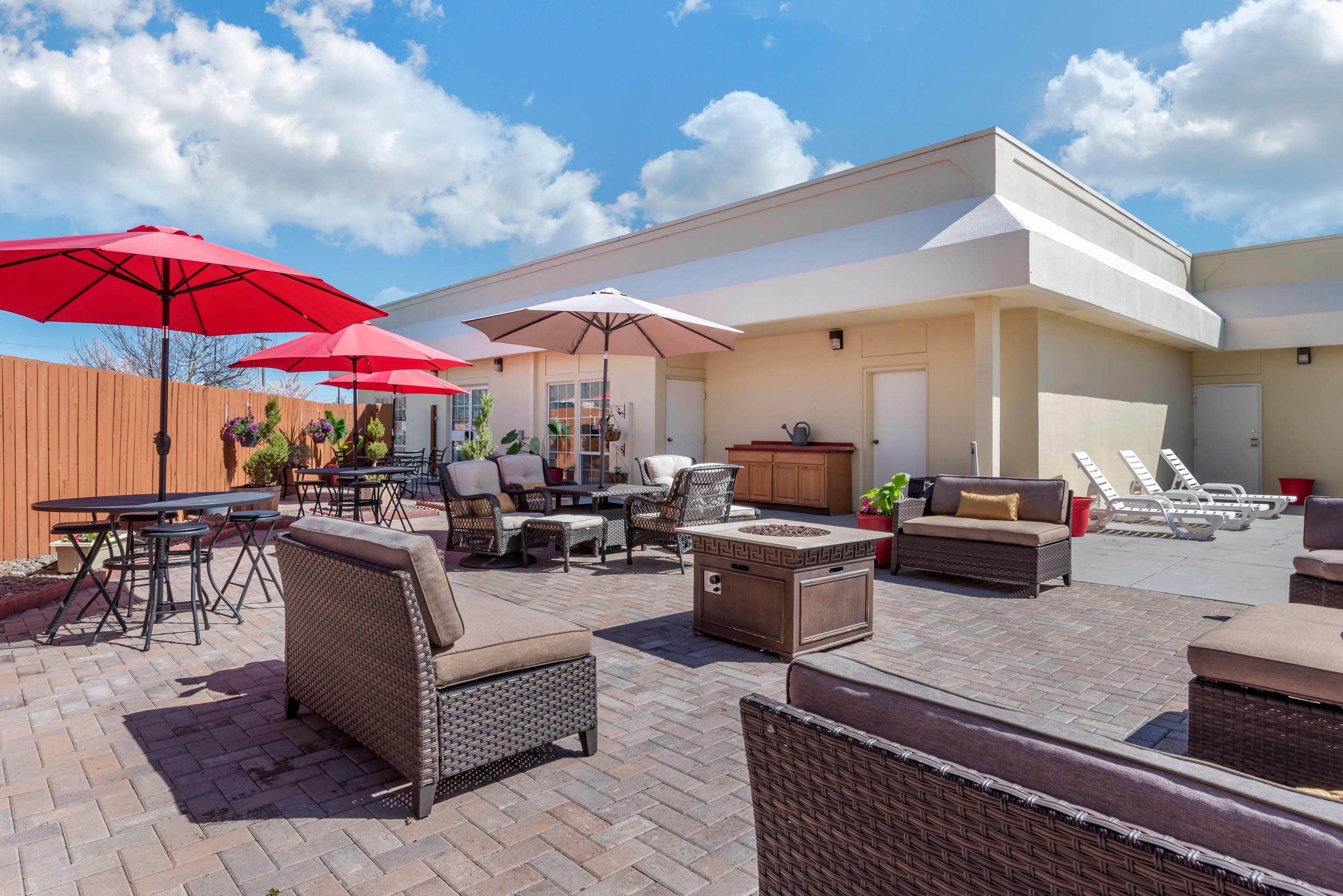 Hotel patio