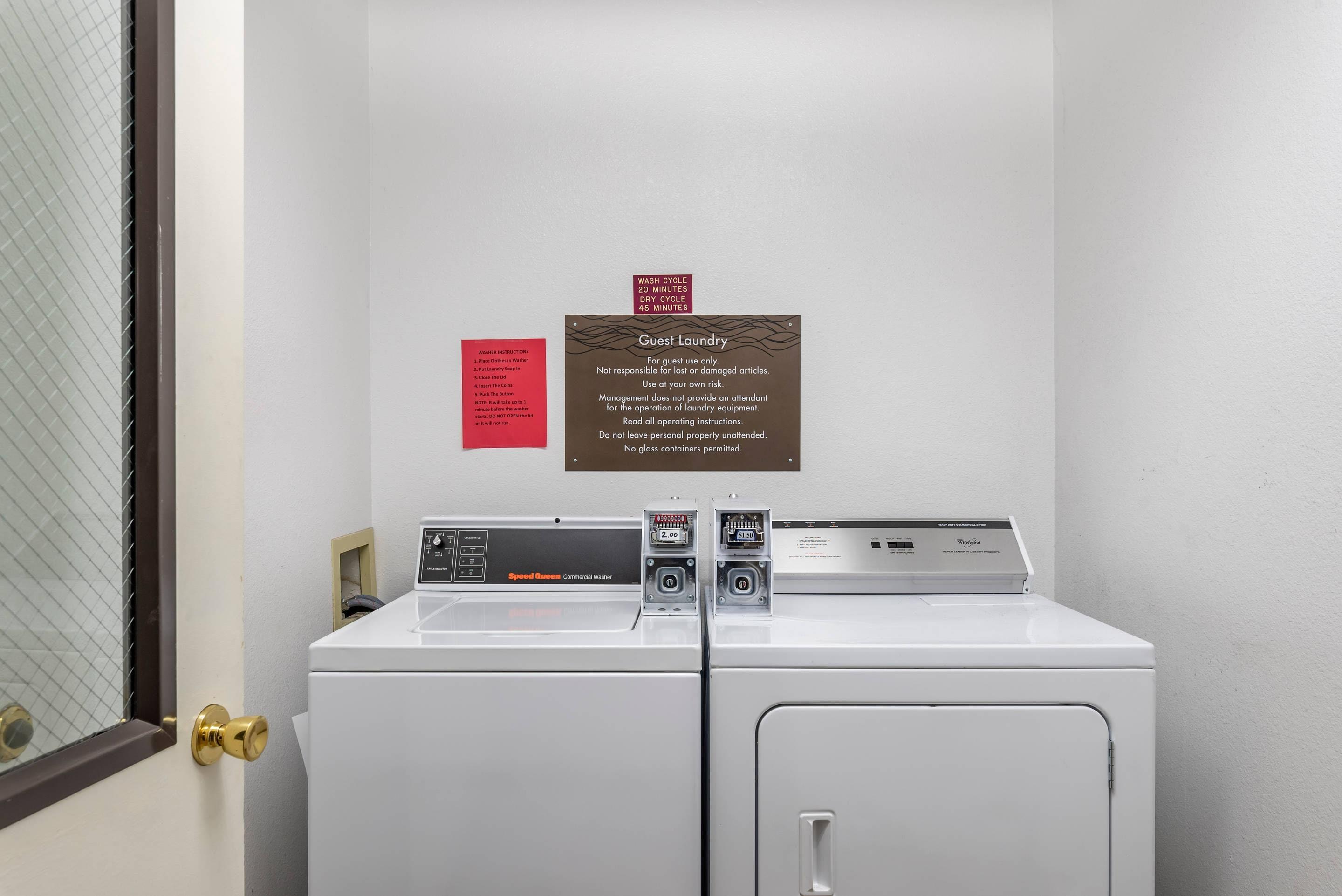 Guest laundry facilities