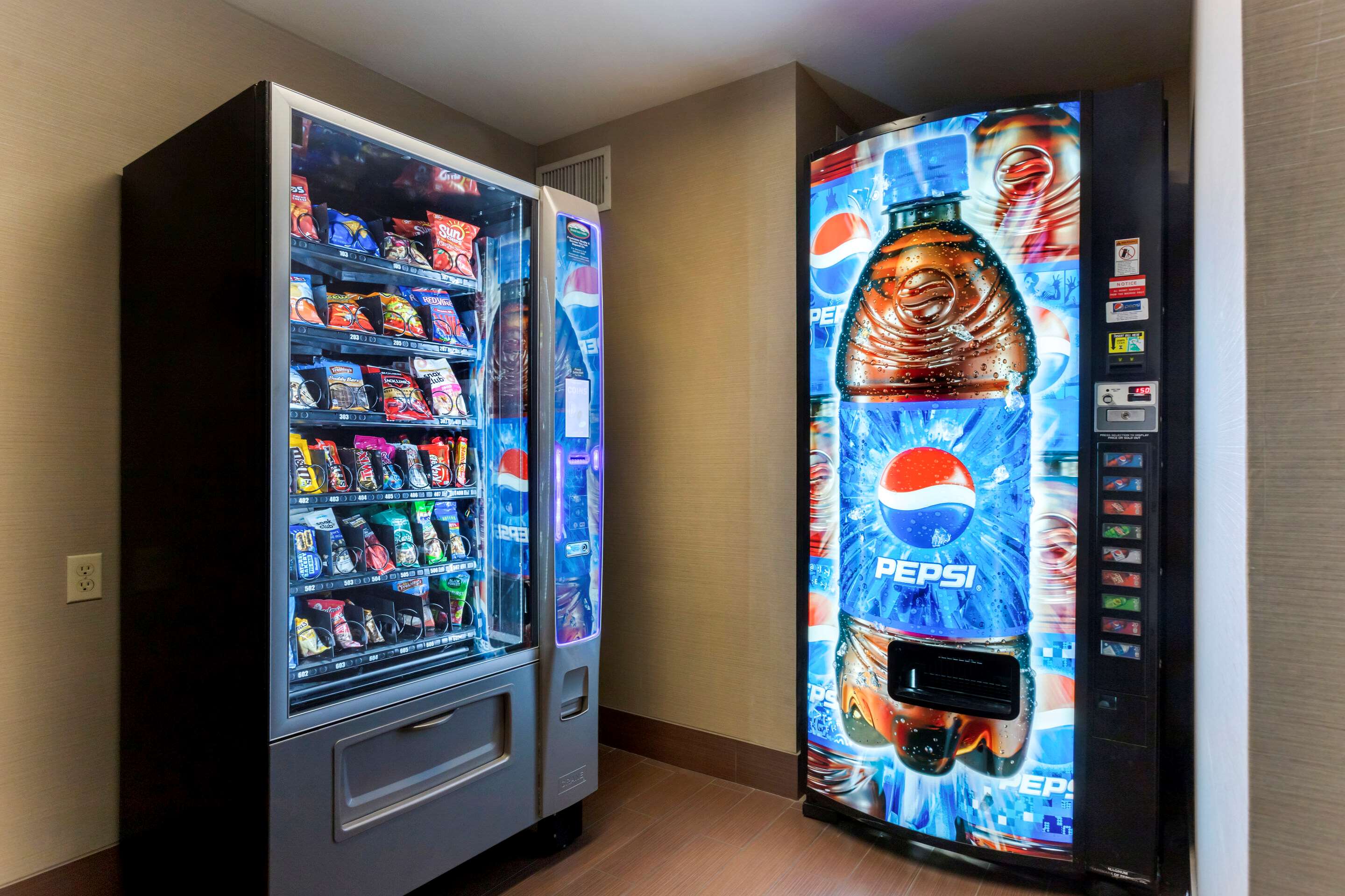 Hotel vending area