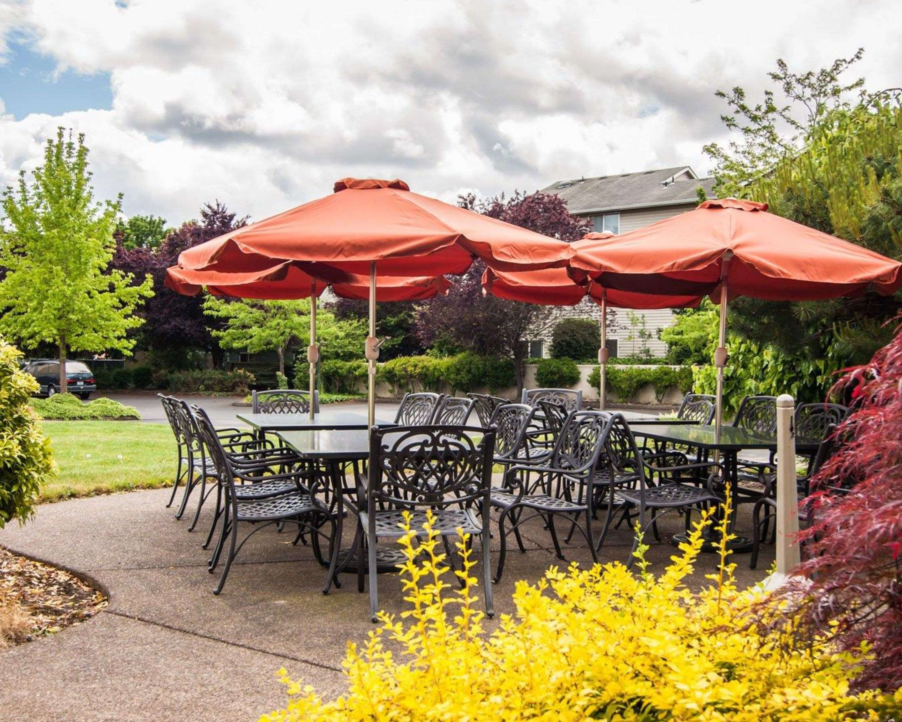 Relax on the hotel patio
