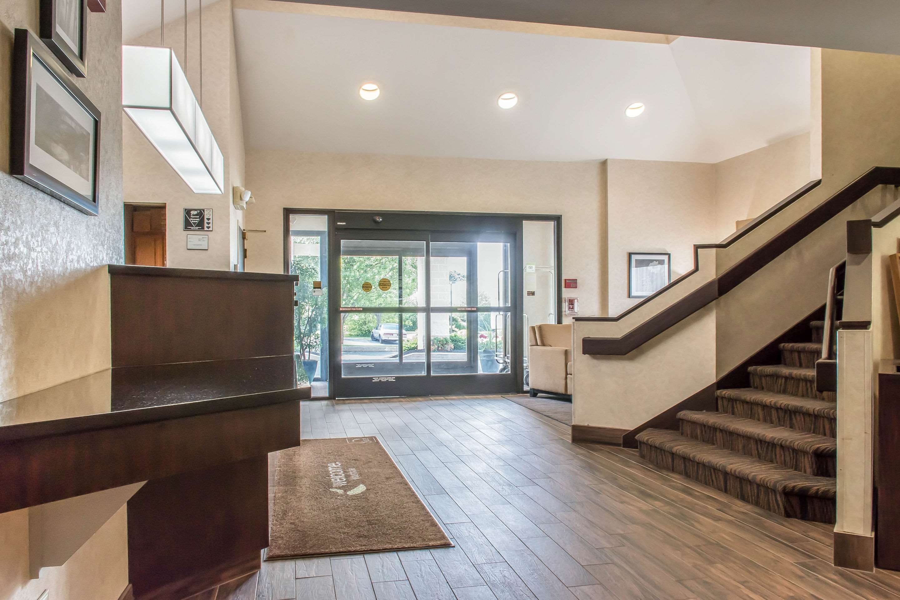 Spacious lobby