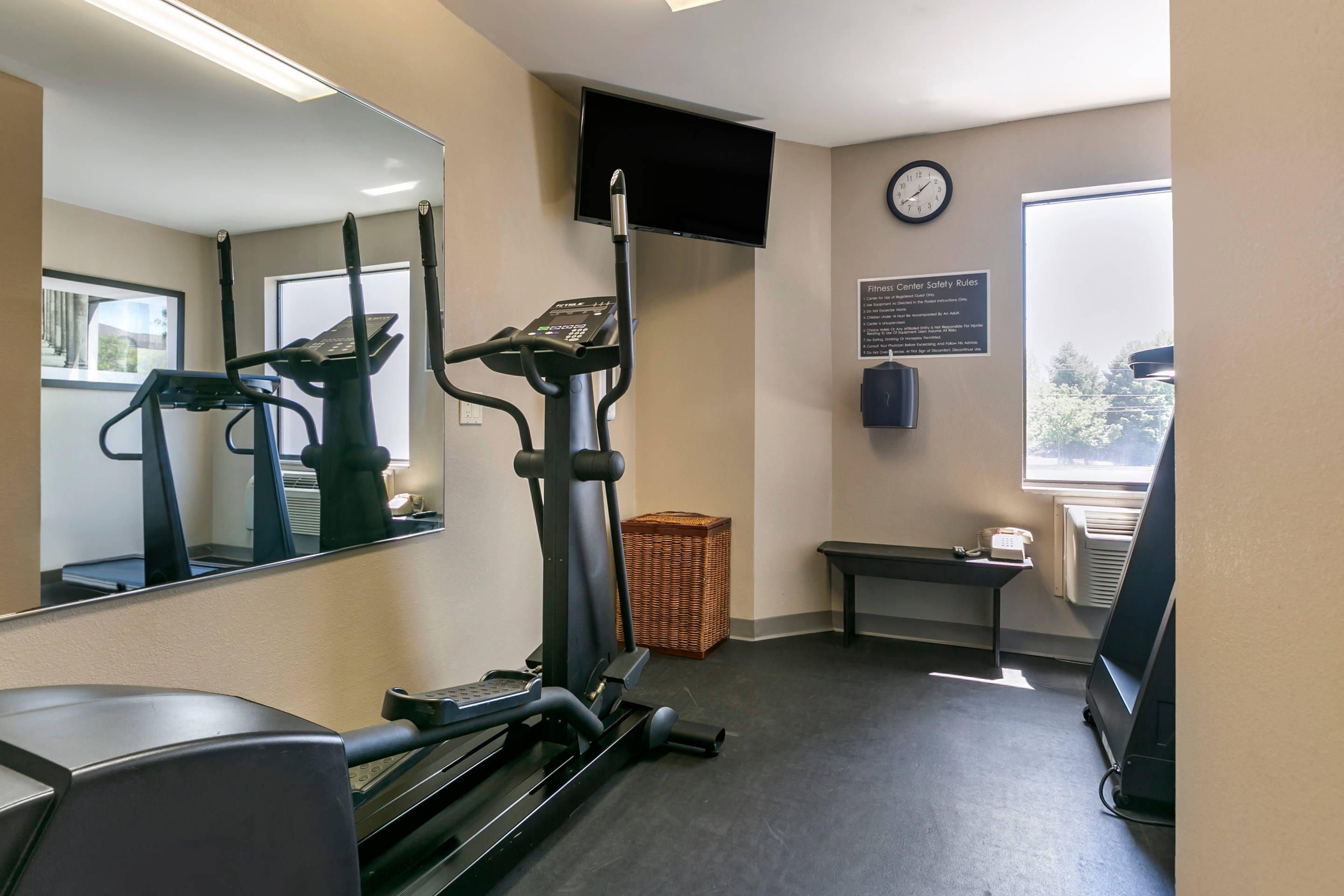 Exercise room with cardio equipment | Sleep Inn Allentown - Fogelsville