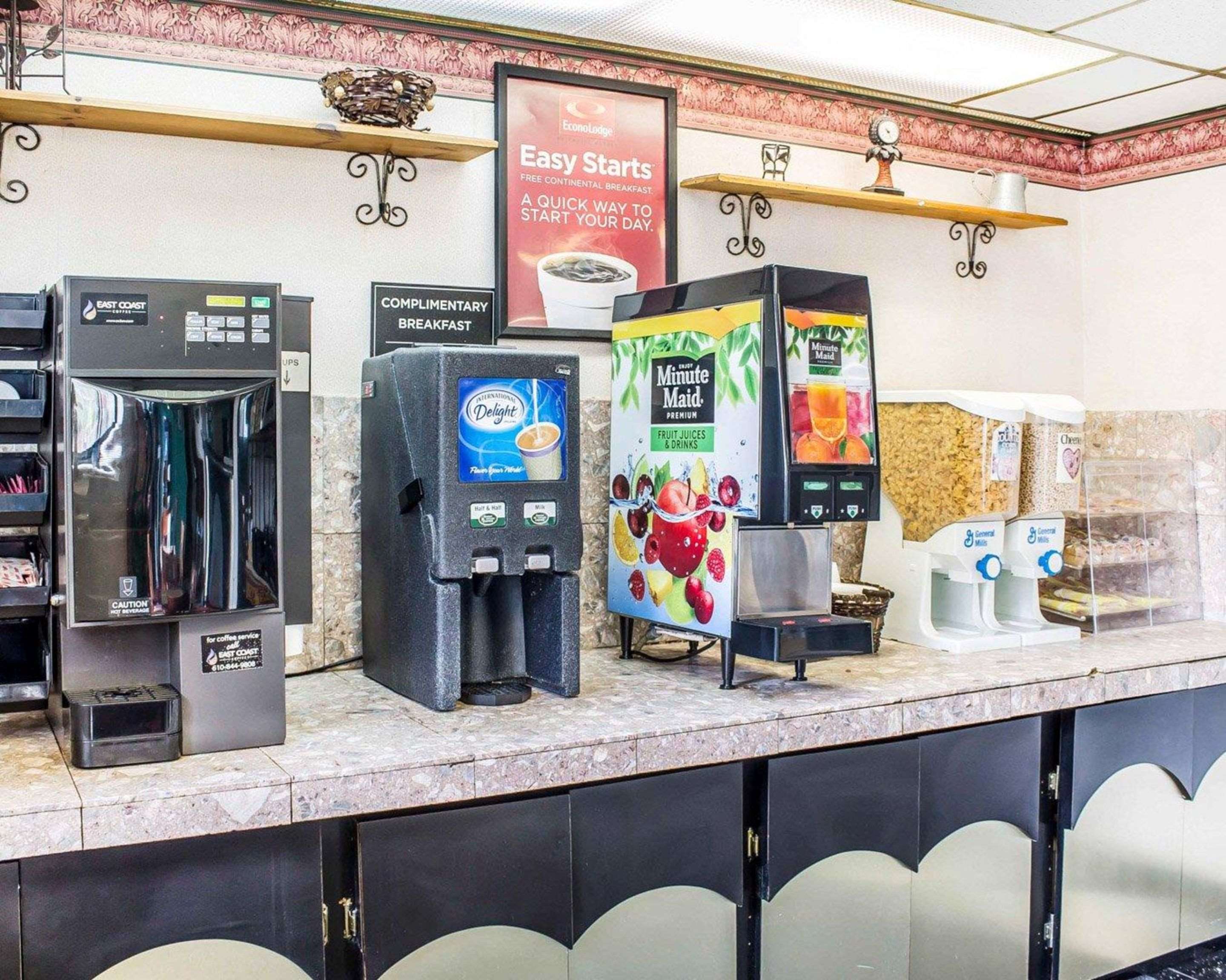 Assorted breakfast items | Econo Lodge Scranton near Montage Mountain