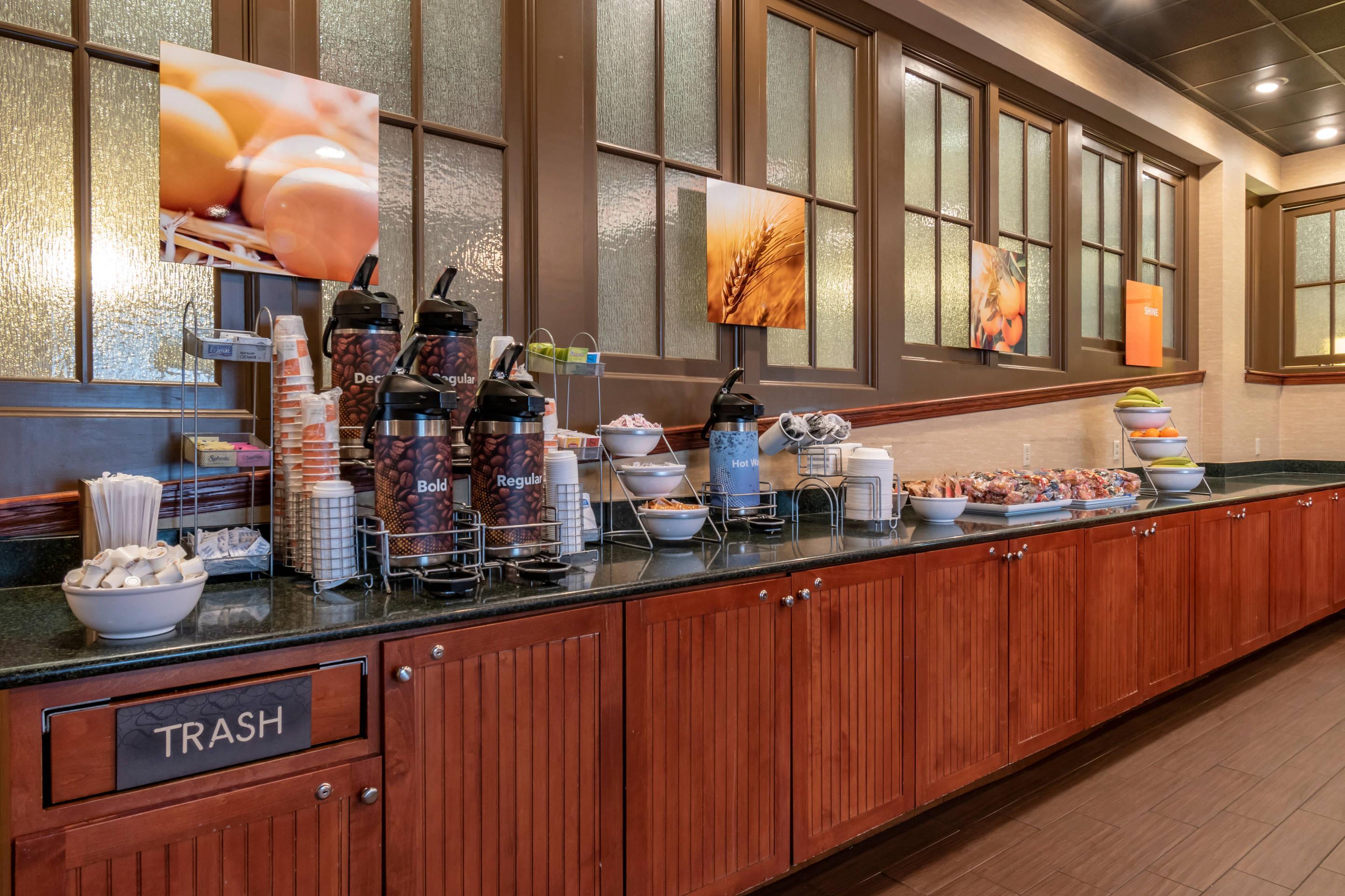 Assorted breakfast items | Comfort Suites Downtown Carlisle