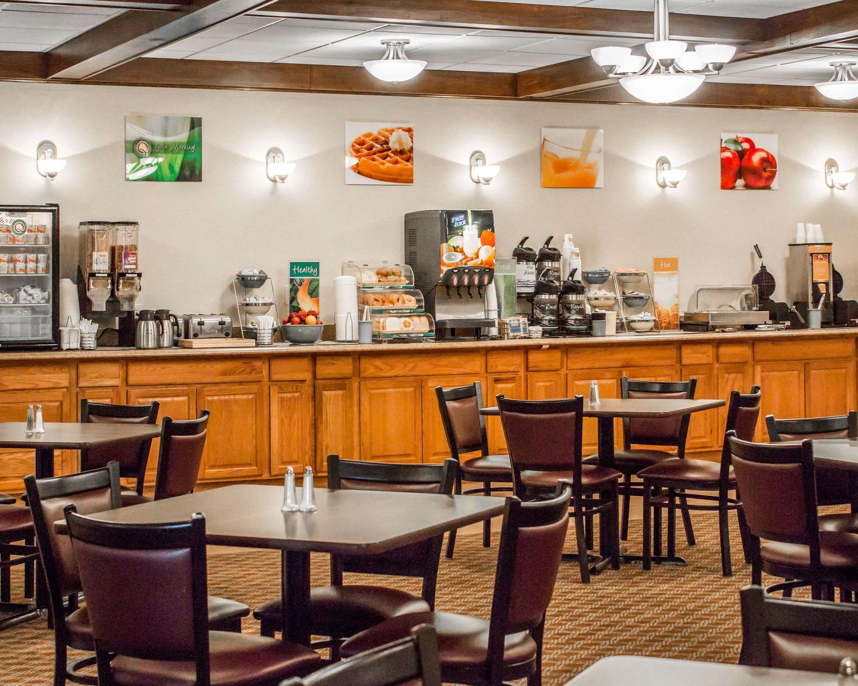 Spacious breakfast area
