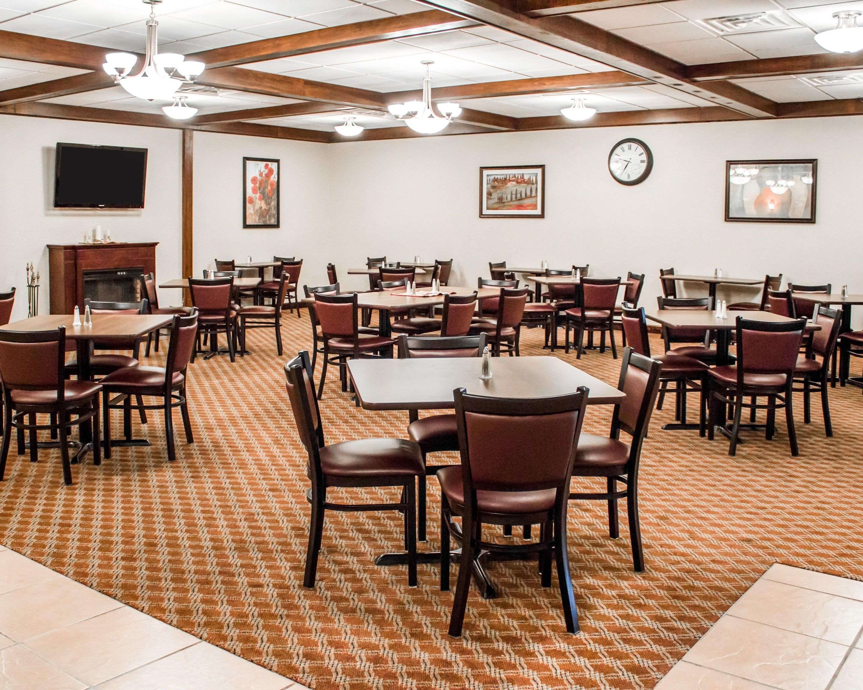 Enjoy breakfast in this seating area
