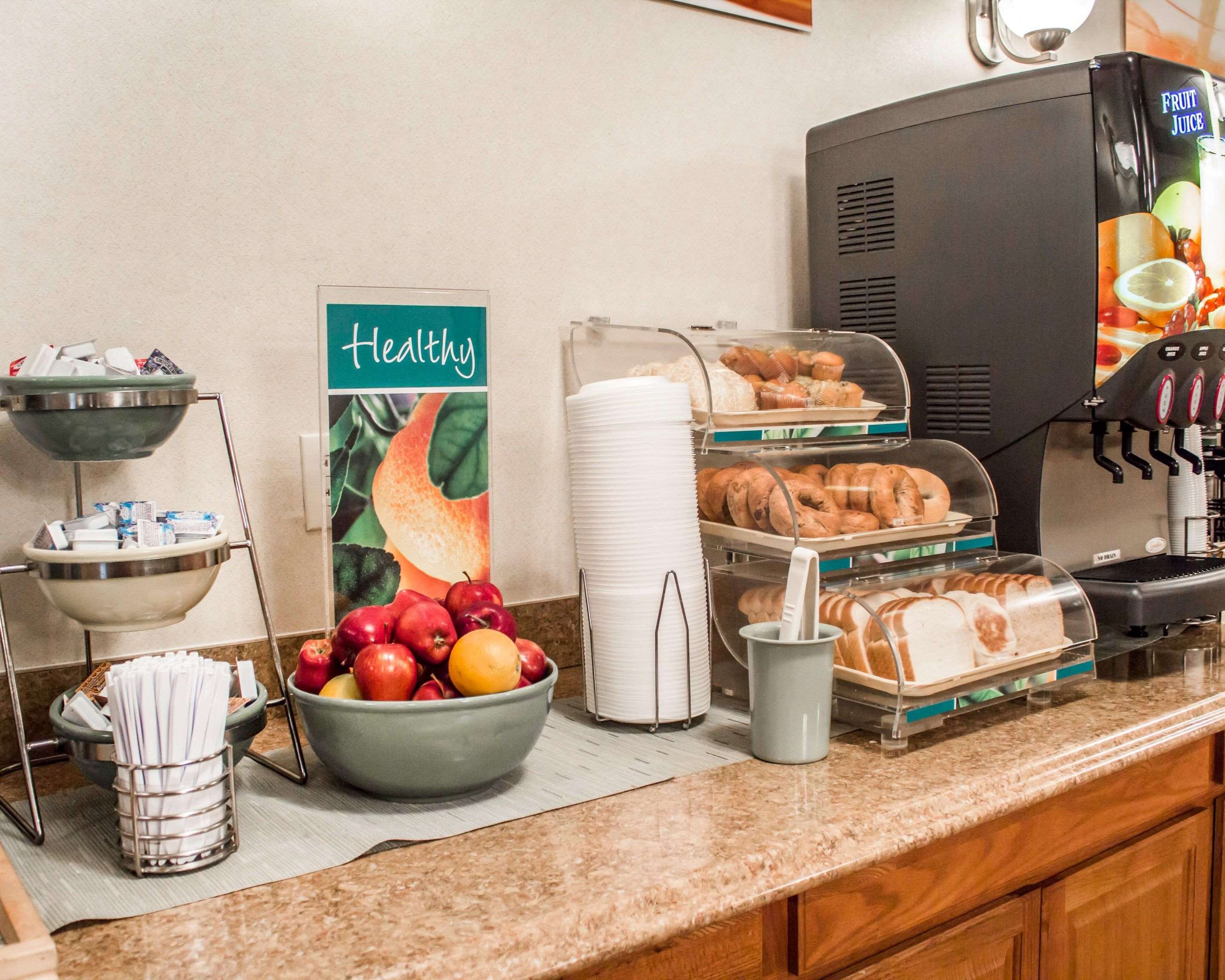 Assorted breakfast items