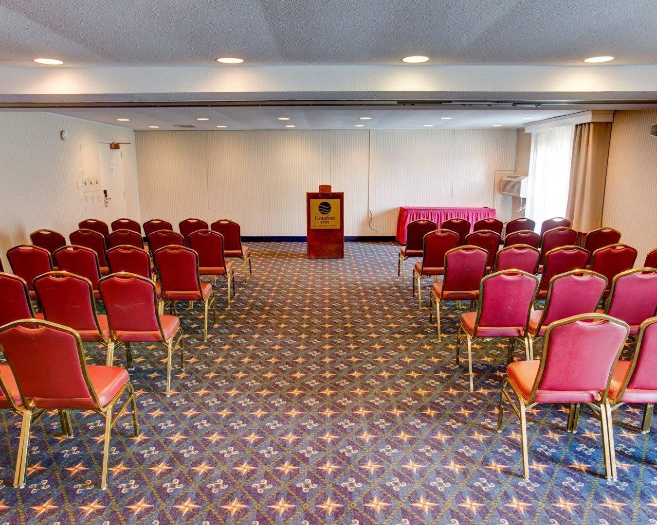 Meeting room with theater-style setup | Comfort Inn Conference Center