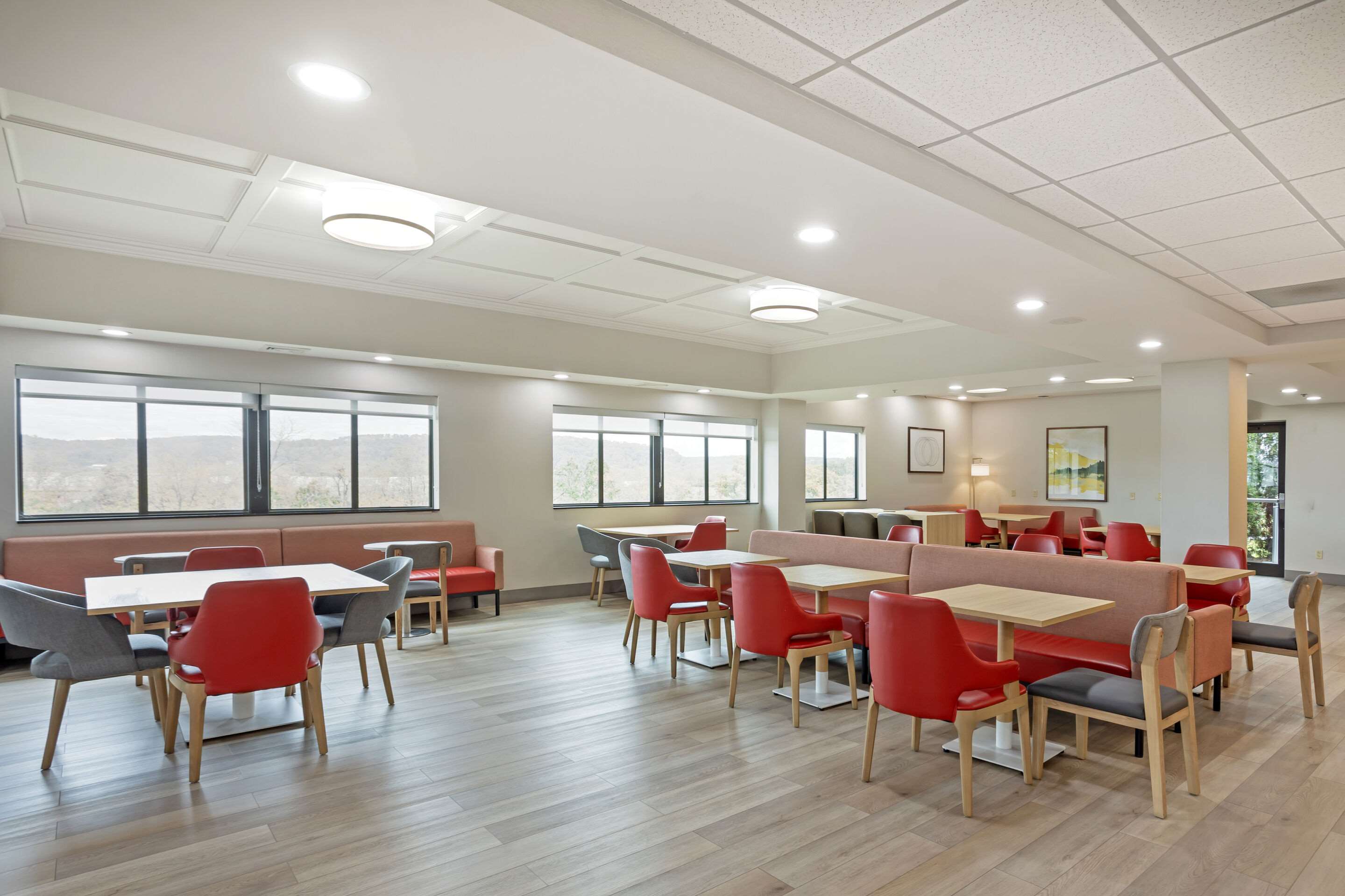 Enjoy breakfast in this seating area | Comfort Suites Bloomsburg