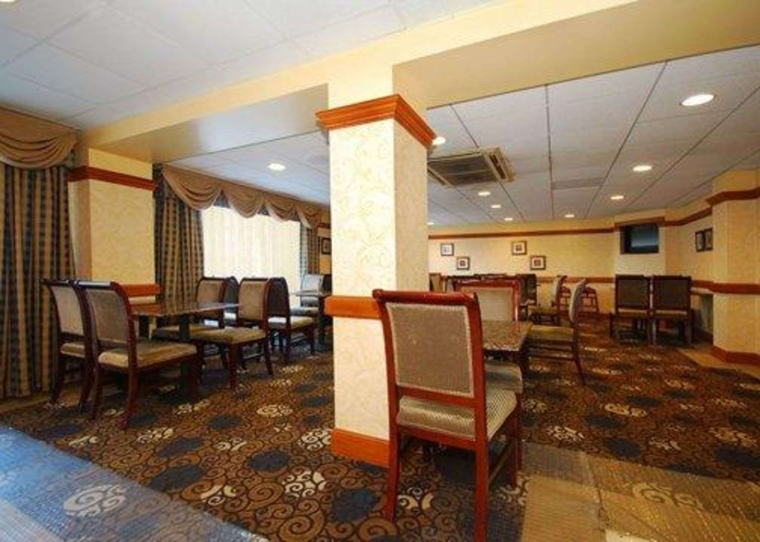 Enjoy breakfast in this seating area