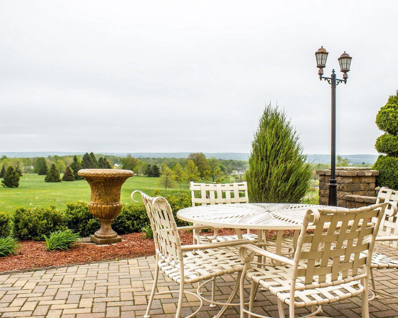 Relaxing patio area