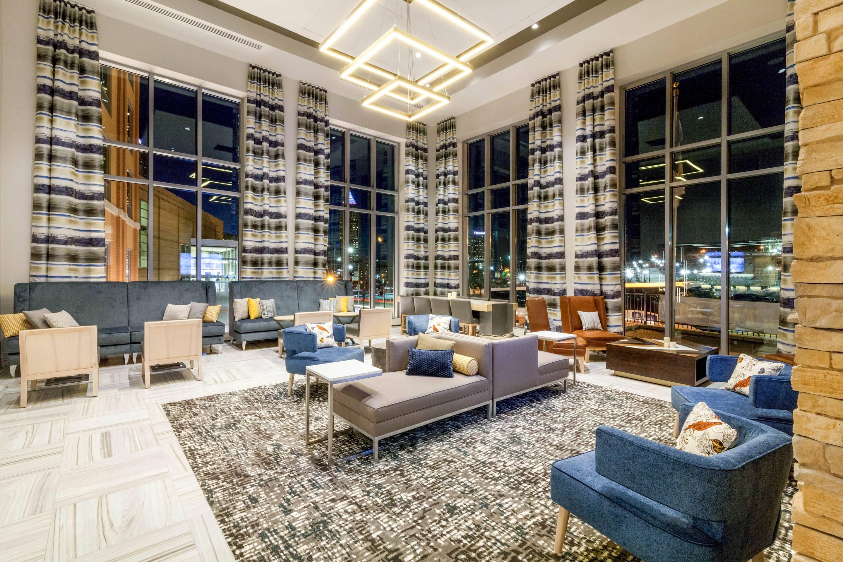 Spacious lobby with sitting area | Cambria Hotel Pittsburgh - Downtown